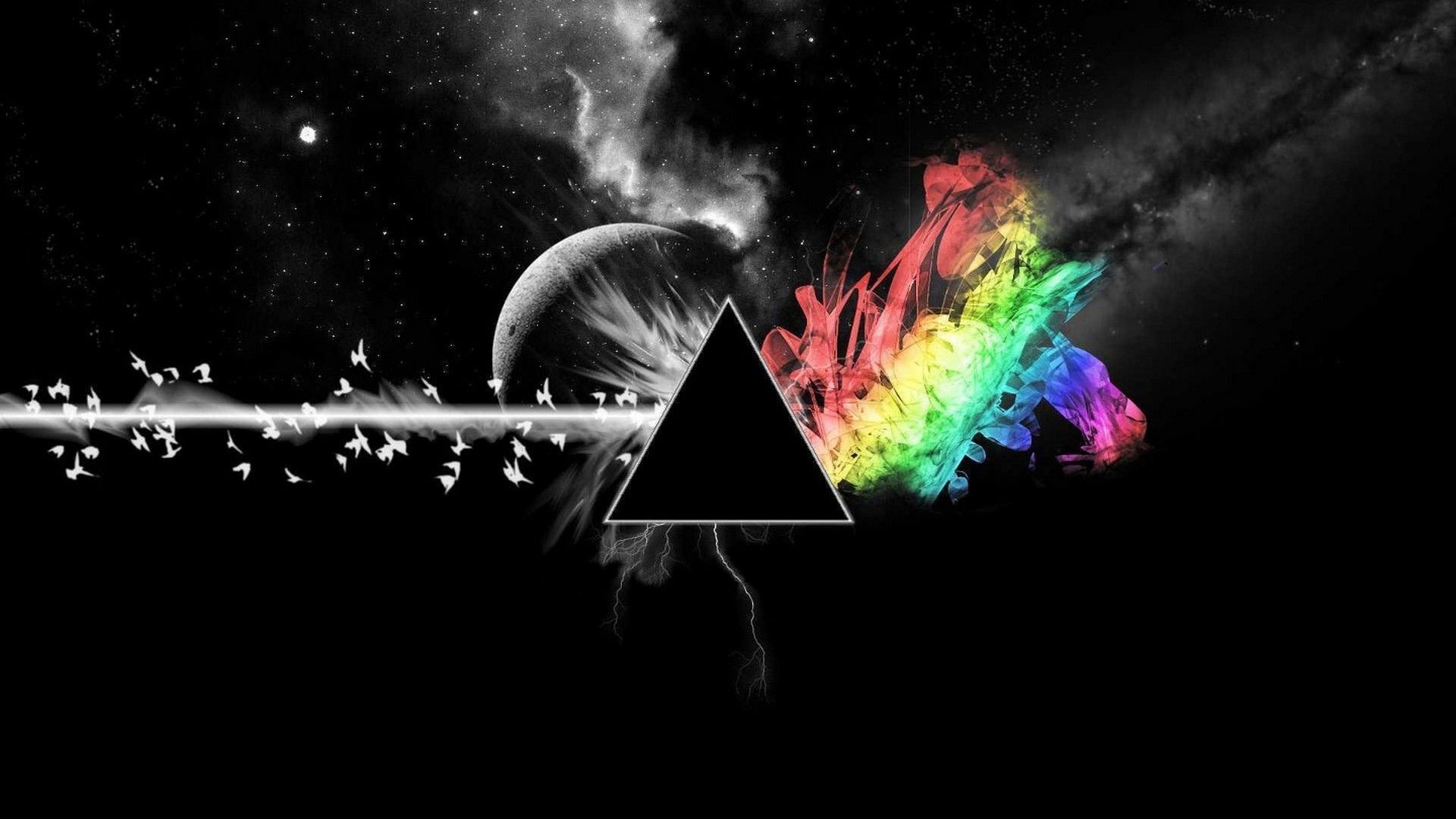 Prisma arcobaleno Pink Floyd spazio, 1920x1080 Full HD 1080p, Desktop