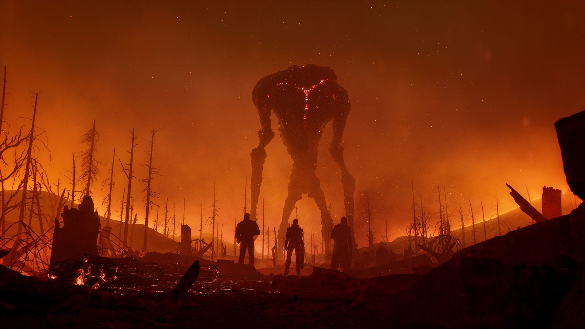 Outriders creatura gigante deserto, 1920x1080 Full HD 1080p, Desktop