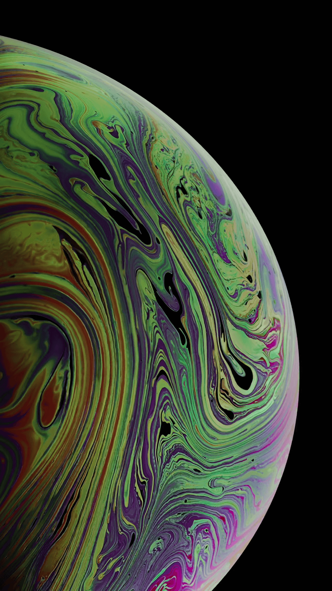 Bolla di sapone iridescente, 1080x1920 Verticale, Telefono