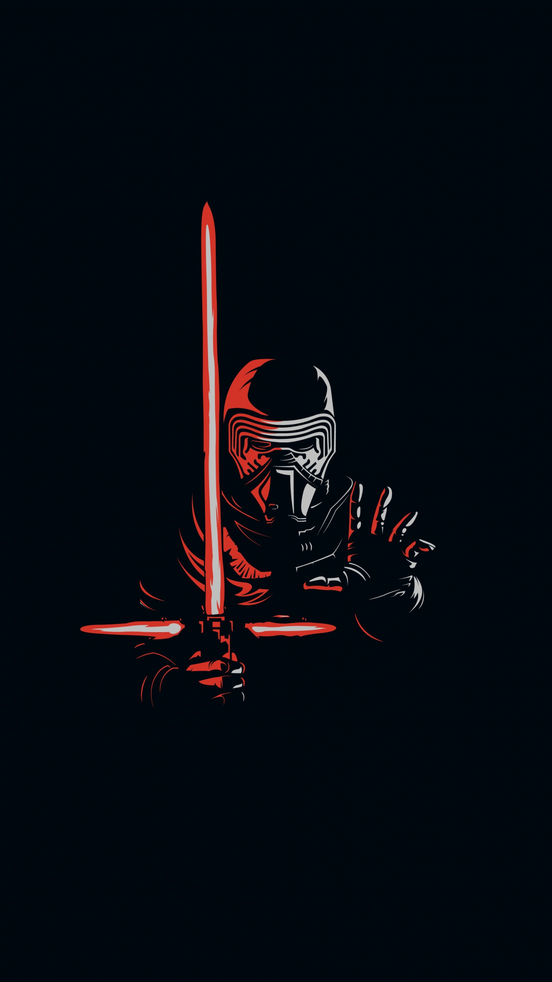 Kylo Ren, Star Wars, minimal, Jedi, 1080x1920 Full HD Verticale, iPhone