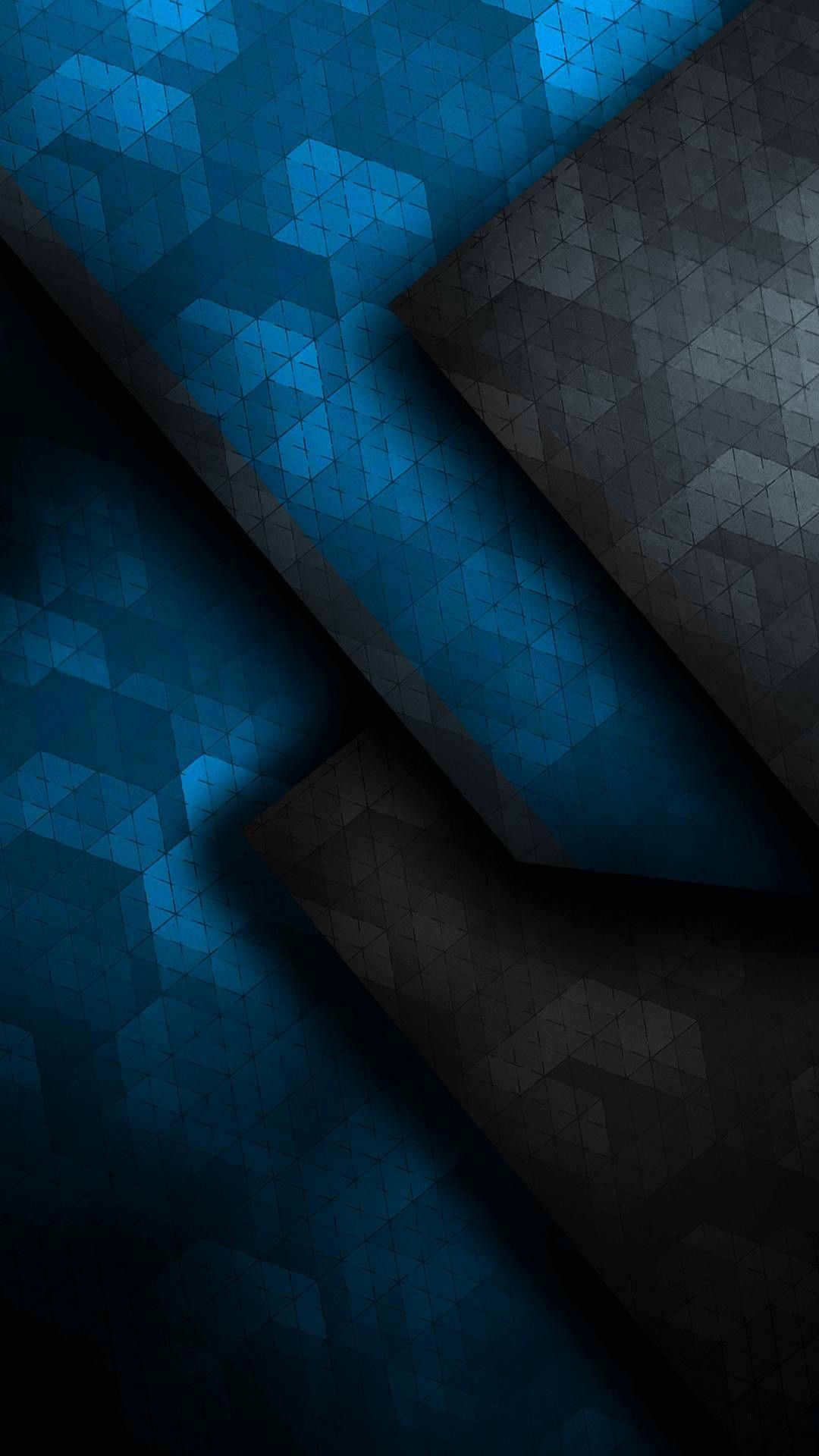 Forme geometriche blu e nere, 1080x1920 Full HD Verticale, Samsung Galaxy