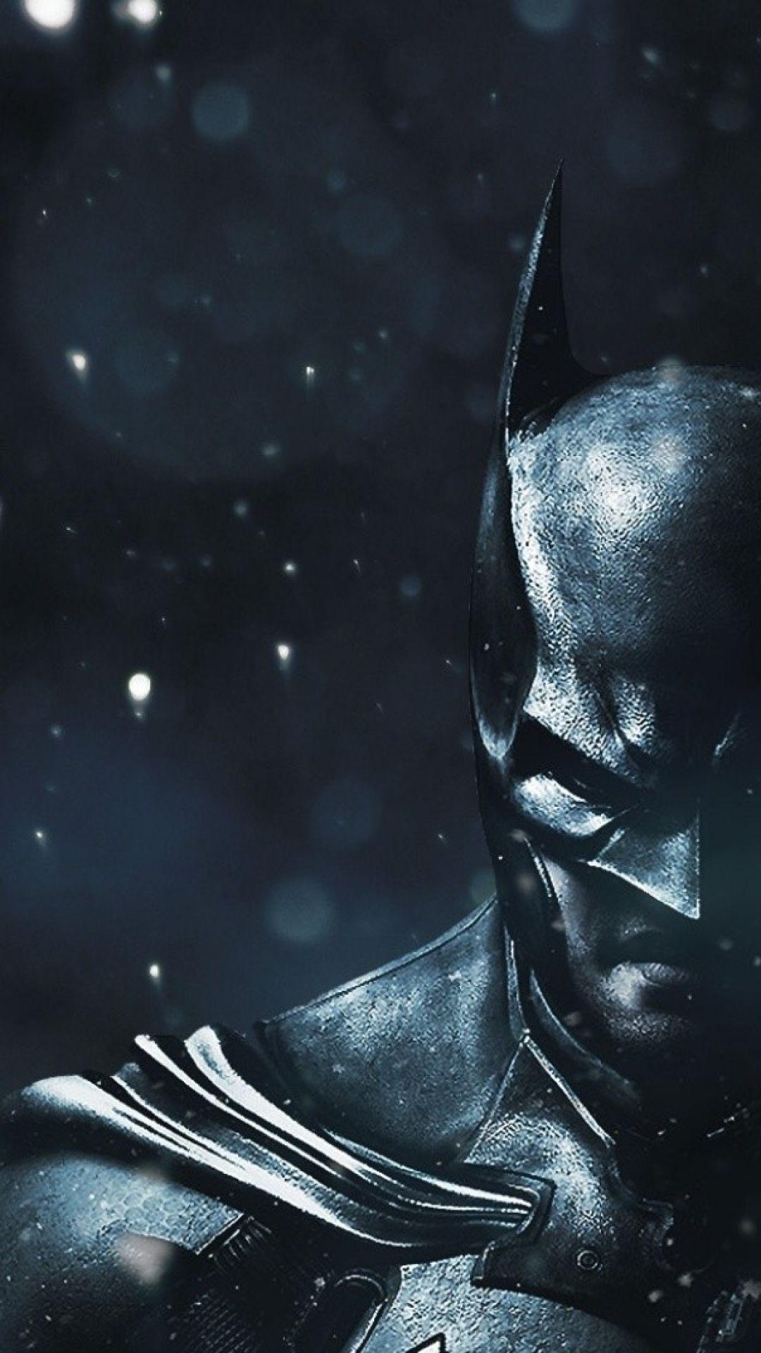Batman scuro con neve, Gotham, 1080x1920 Full HD Verticale, iPhone
