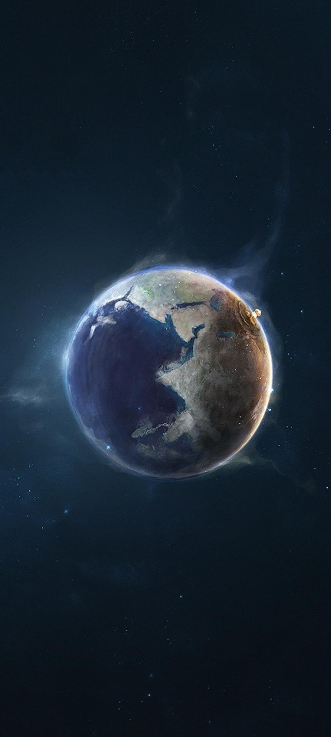 Pianeta Terra spazio scuro, 1080x2400 Full HD Verticale, Xiaomi