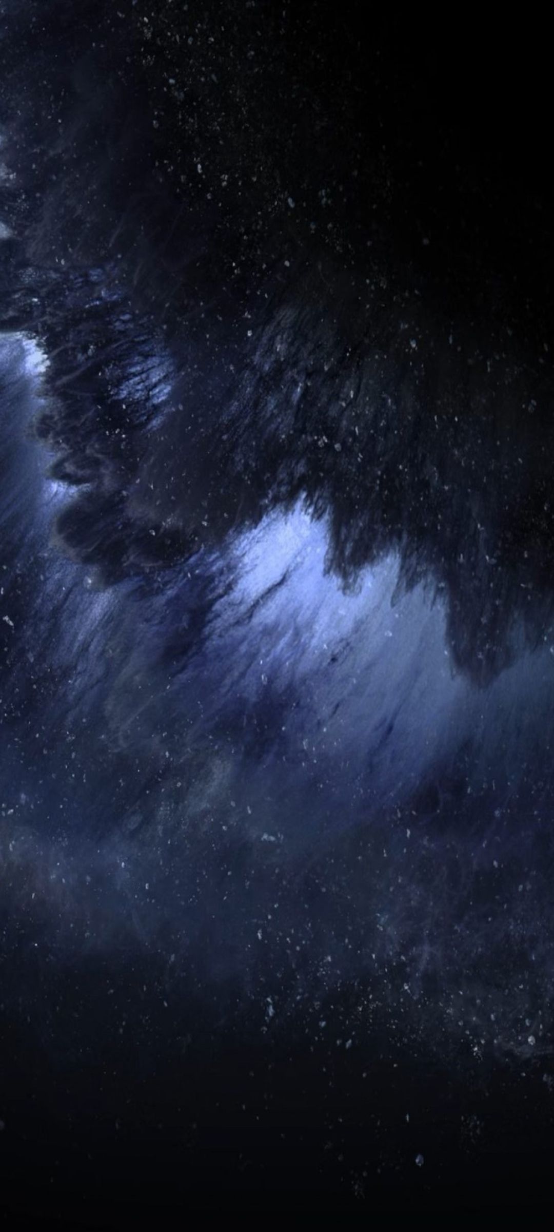 Cielo notturno astratto blu, 1080x2400 Full HD Verticale, Smartphone