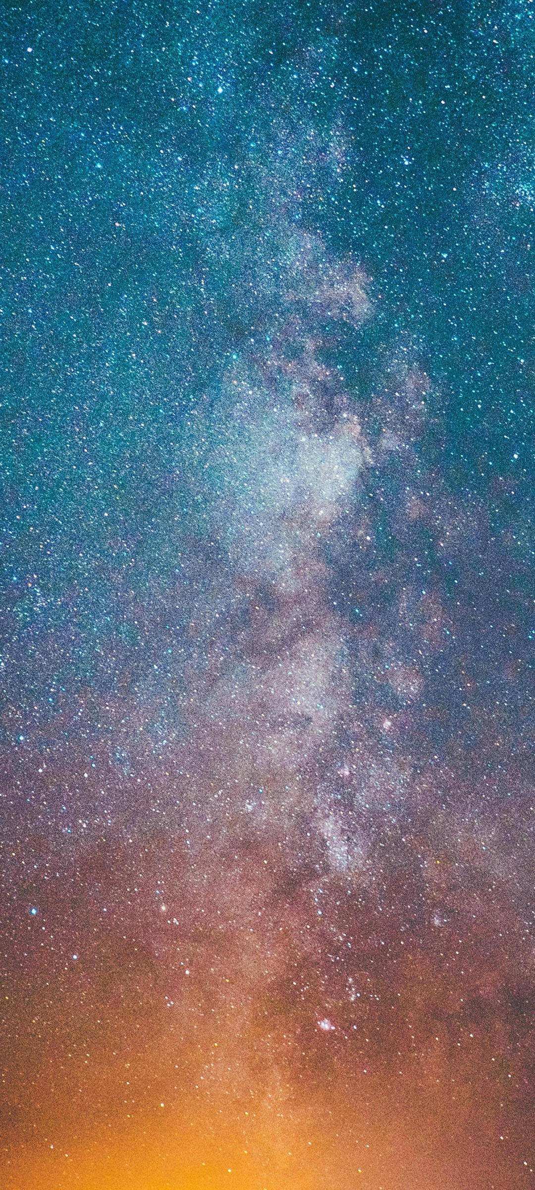 Cielo stellato via lattea, 1080x2400 Verticale, Telefono