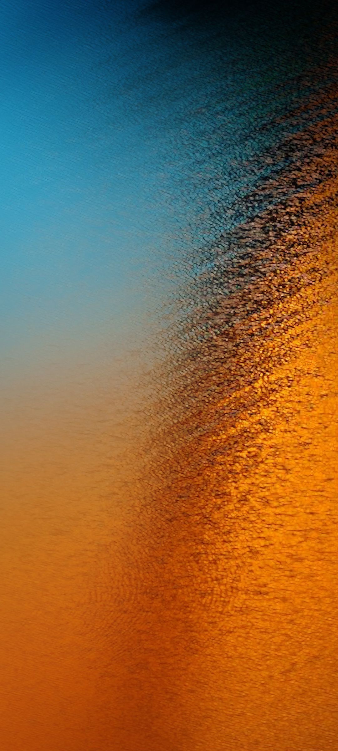 Sfumatura blu arancio texture, 1080x2400 Verticale, Mobile