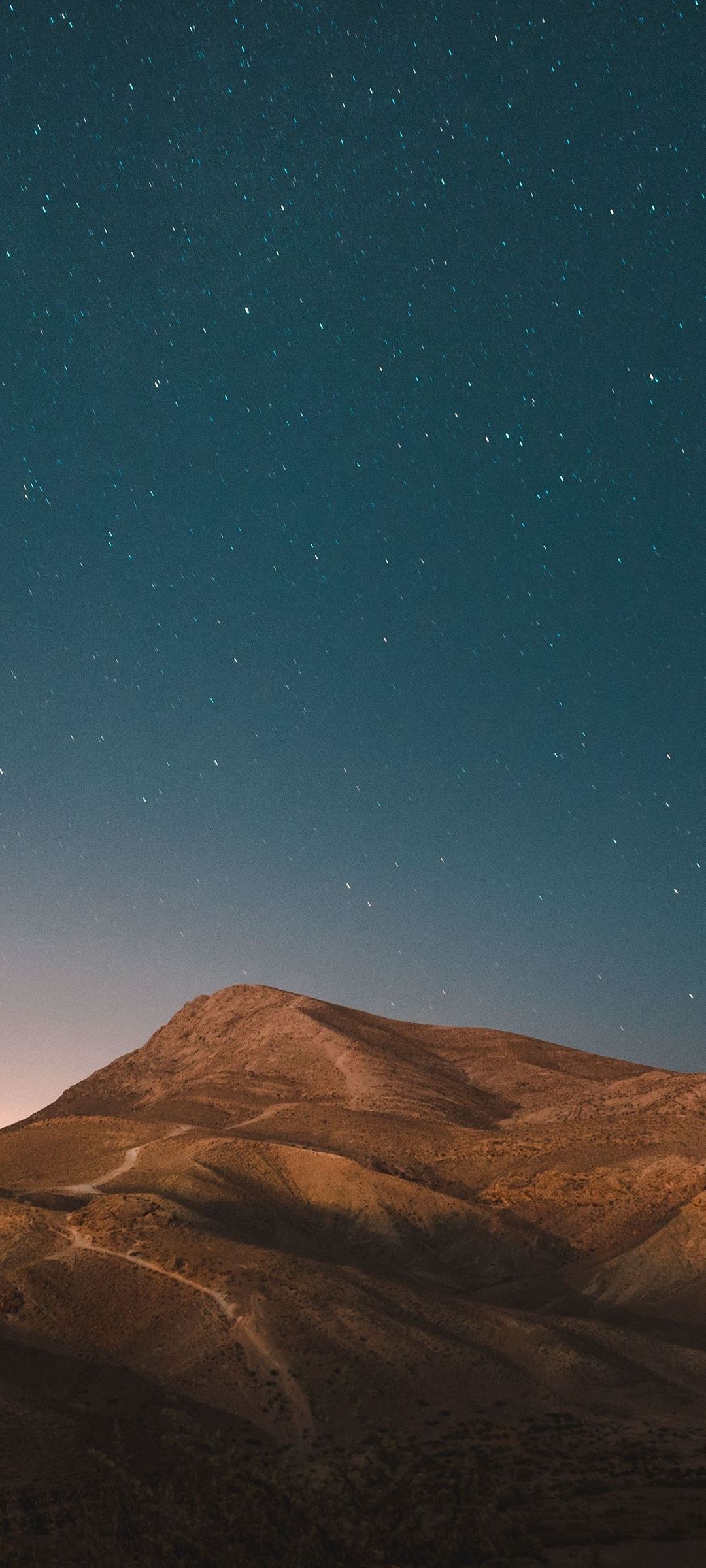 montagna cielo stellato notte, 1080x2400 Verticale, Telefono