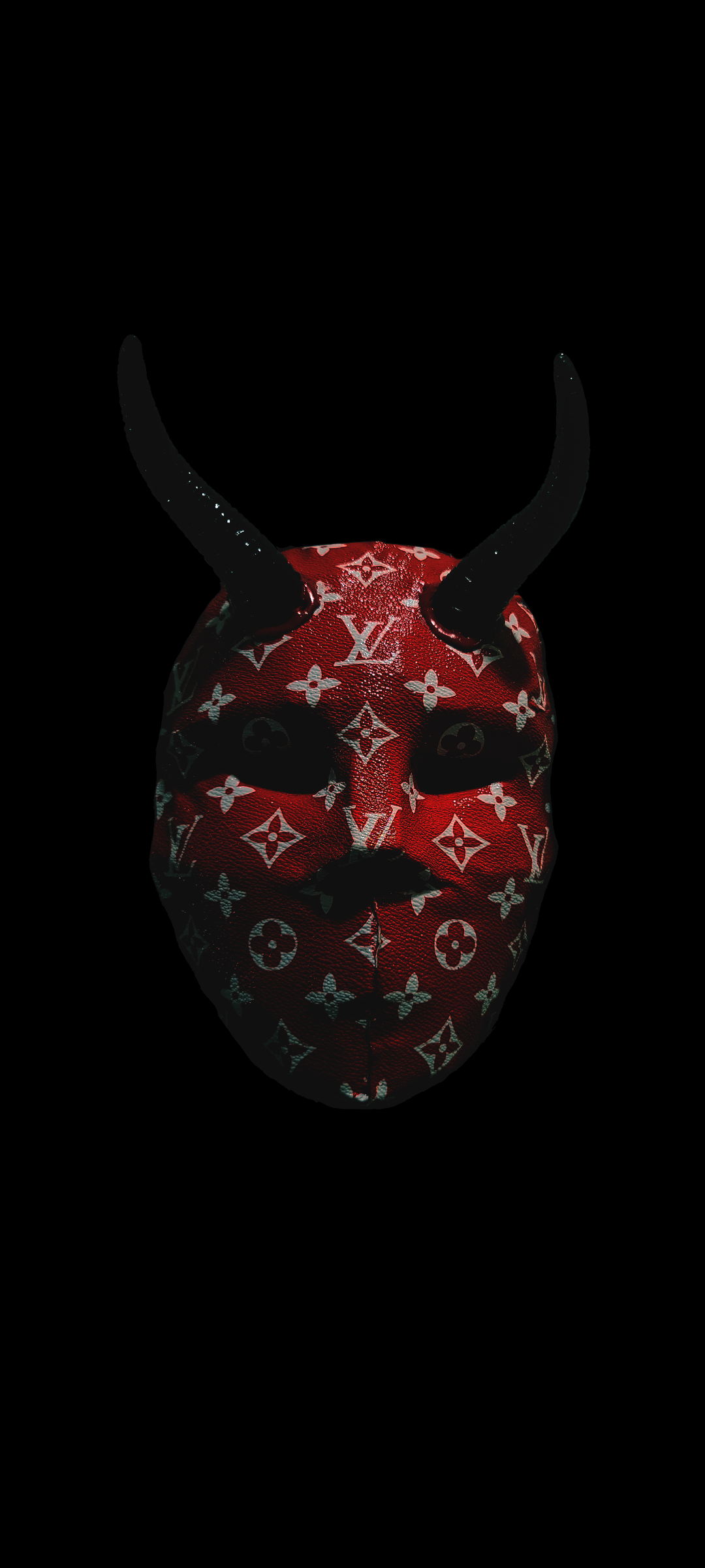 Maschera diavolo pattern Louis Vuitton, francese, 1080x2400 Full HD Verticale, Smartphone