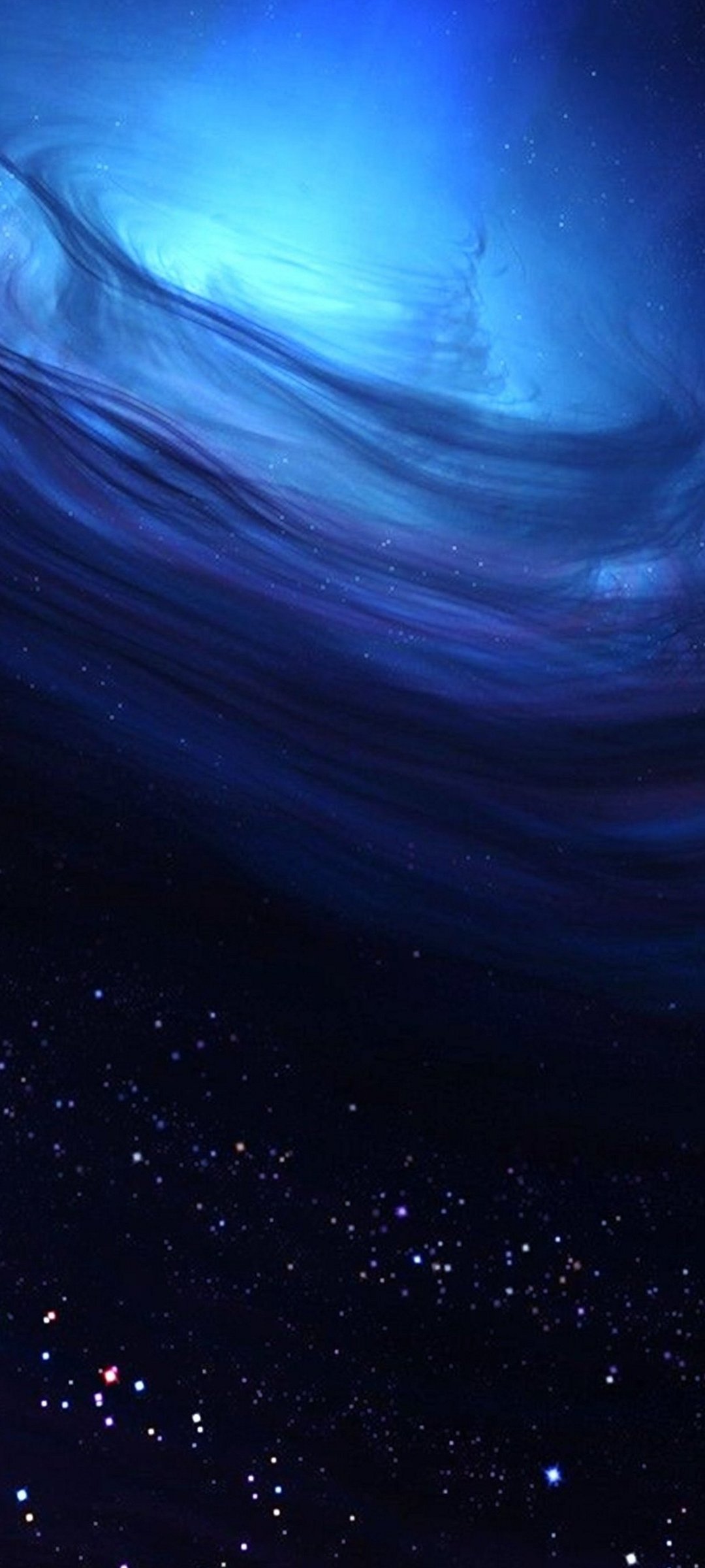 Onda blu astratta, 1080x2400 Full HD Verticale, Smartphone