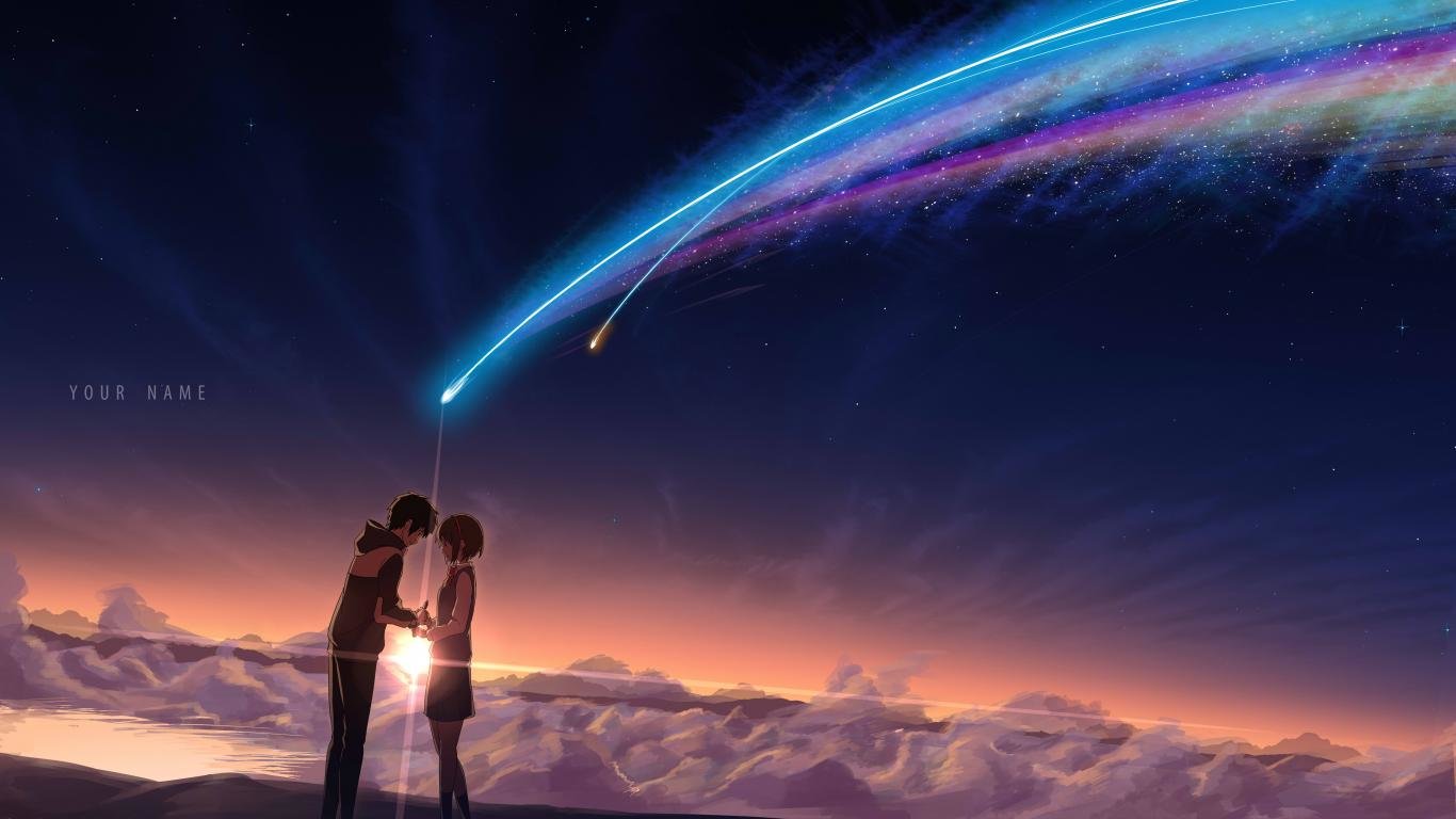 Your Name cometa cielo notturno, 1366x768 720p, PC