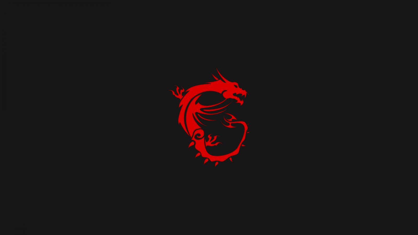 Logo drago rosso MSI, 1600x900 HD Ready, PC Desktop