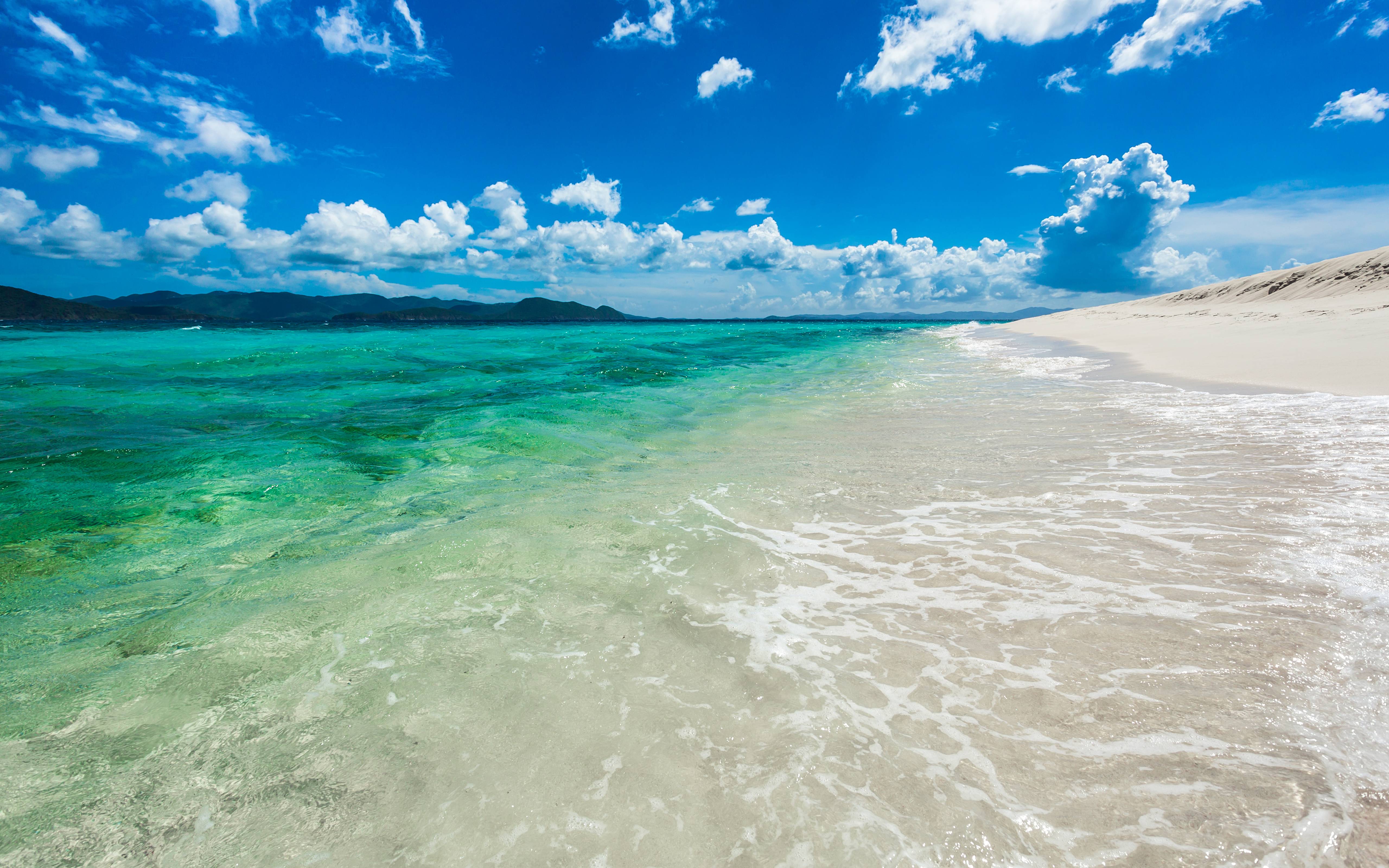 Spiaggia tropicale mare turchese, 5120x3200 4K Ultra HD, Smart TV 4K