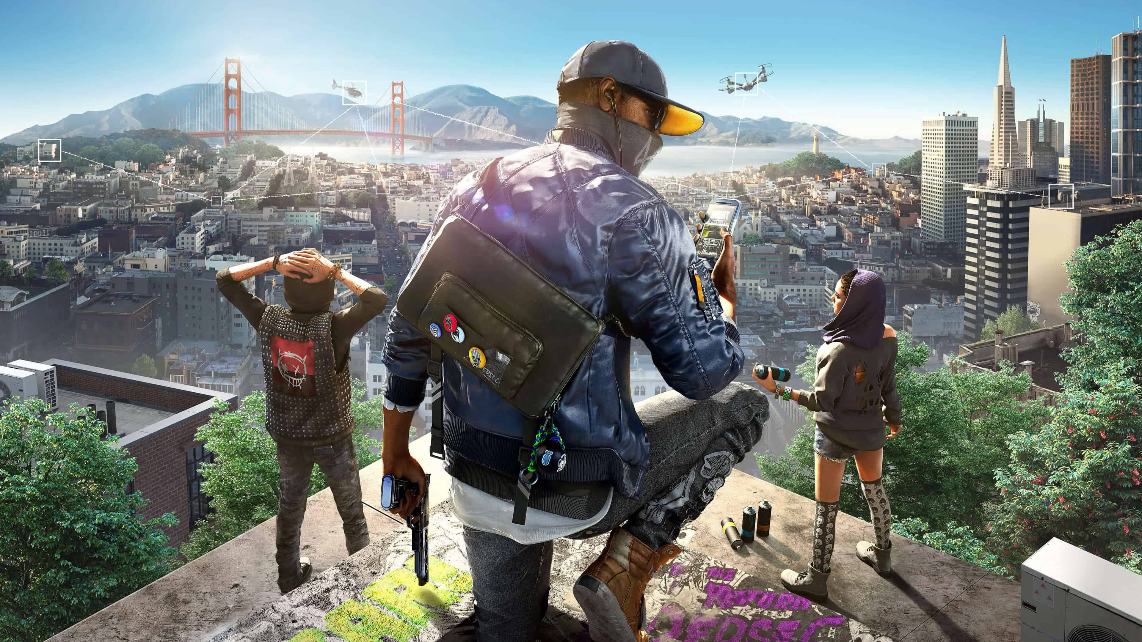 Watch Dogs 2 San Francisco, 3840x2160 UHD, PC 4K