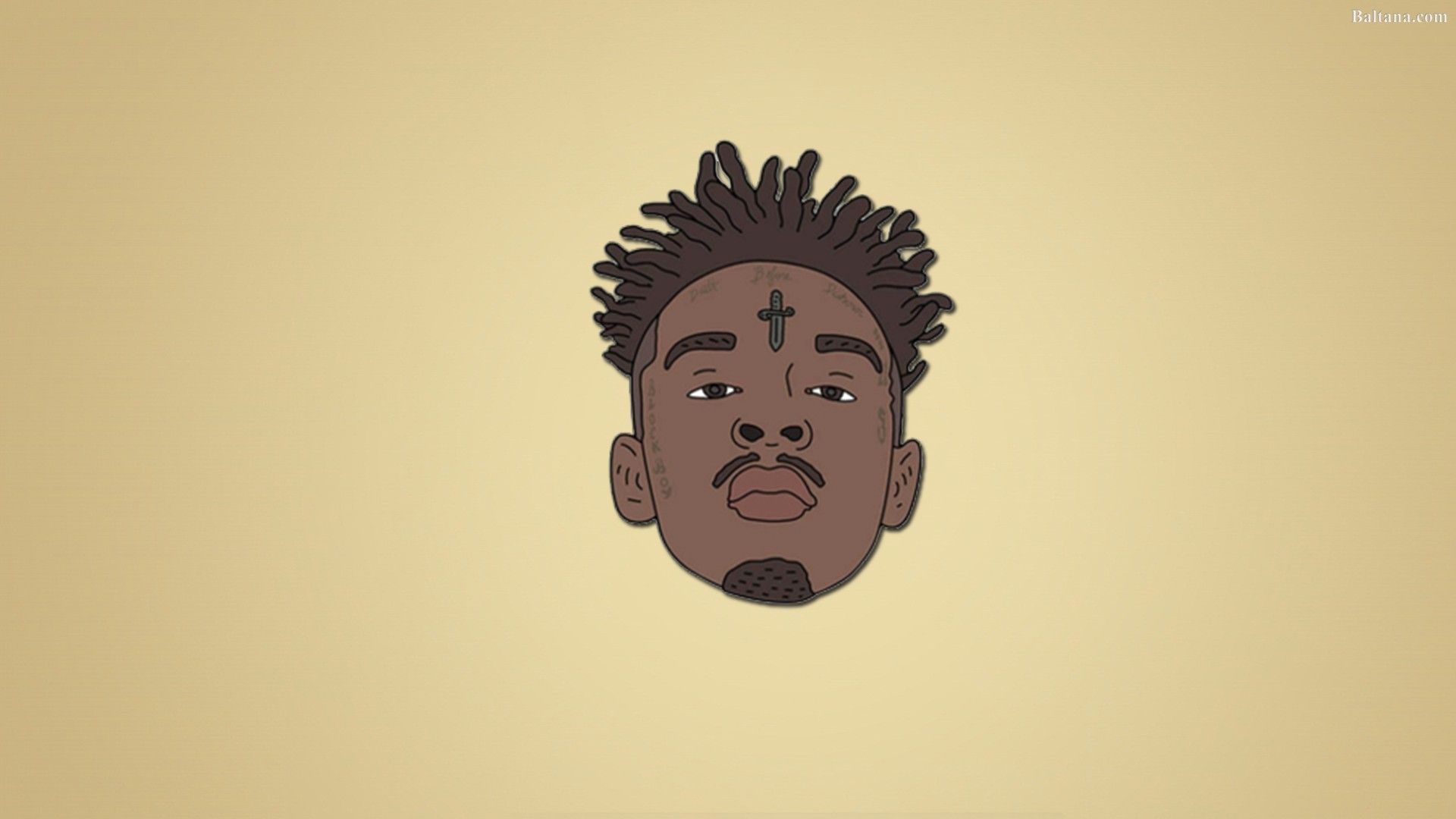 Cartoon 21 Savage con blunt, 1080x1083 Verticale, Xiaomi