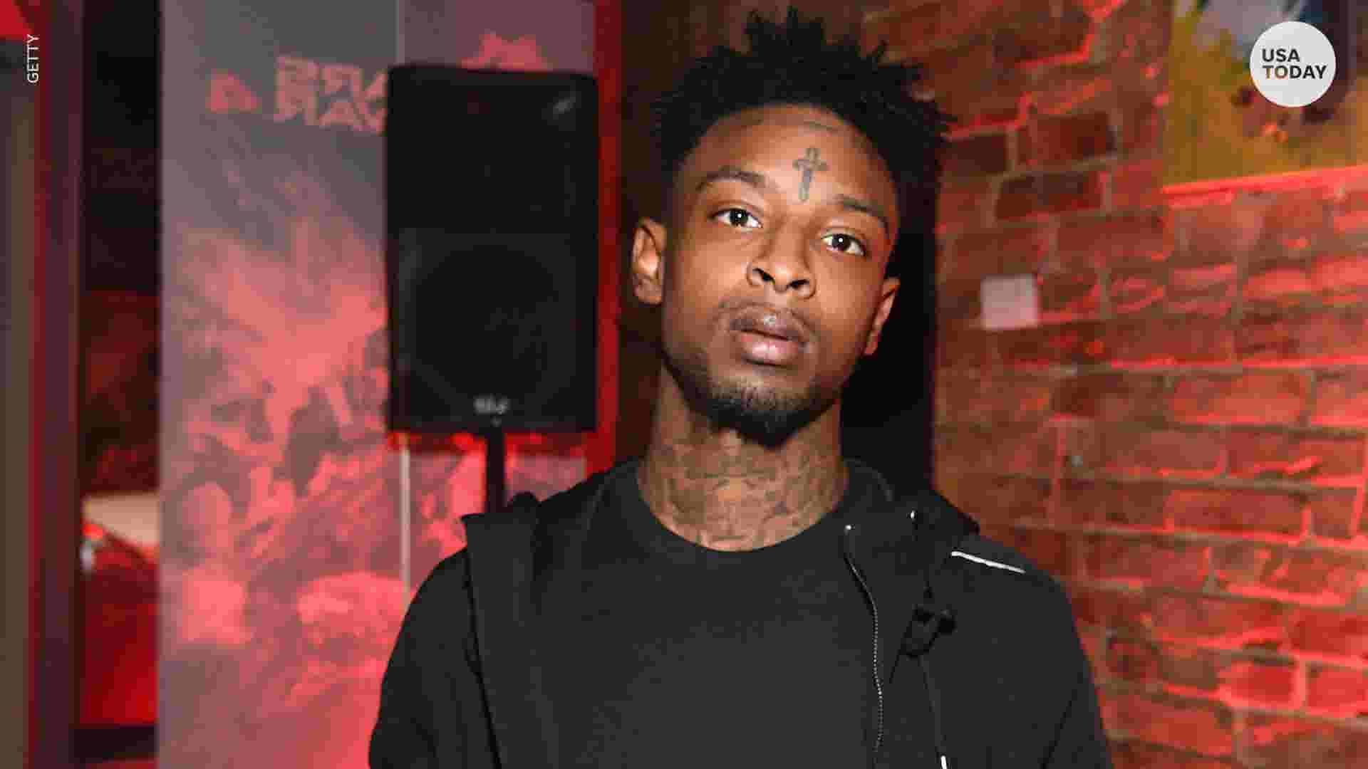 21 Savage intervista, sfondo rosso, 1920x1080 1080p, PC