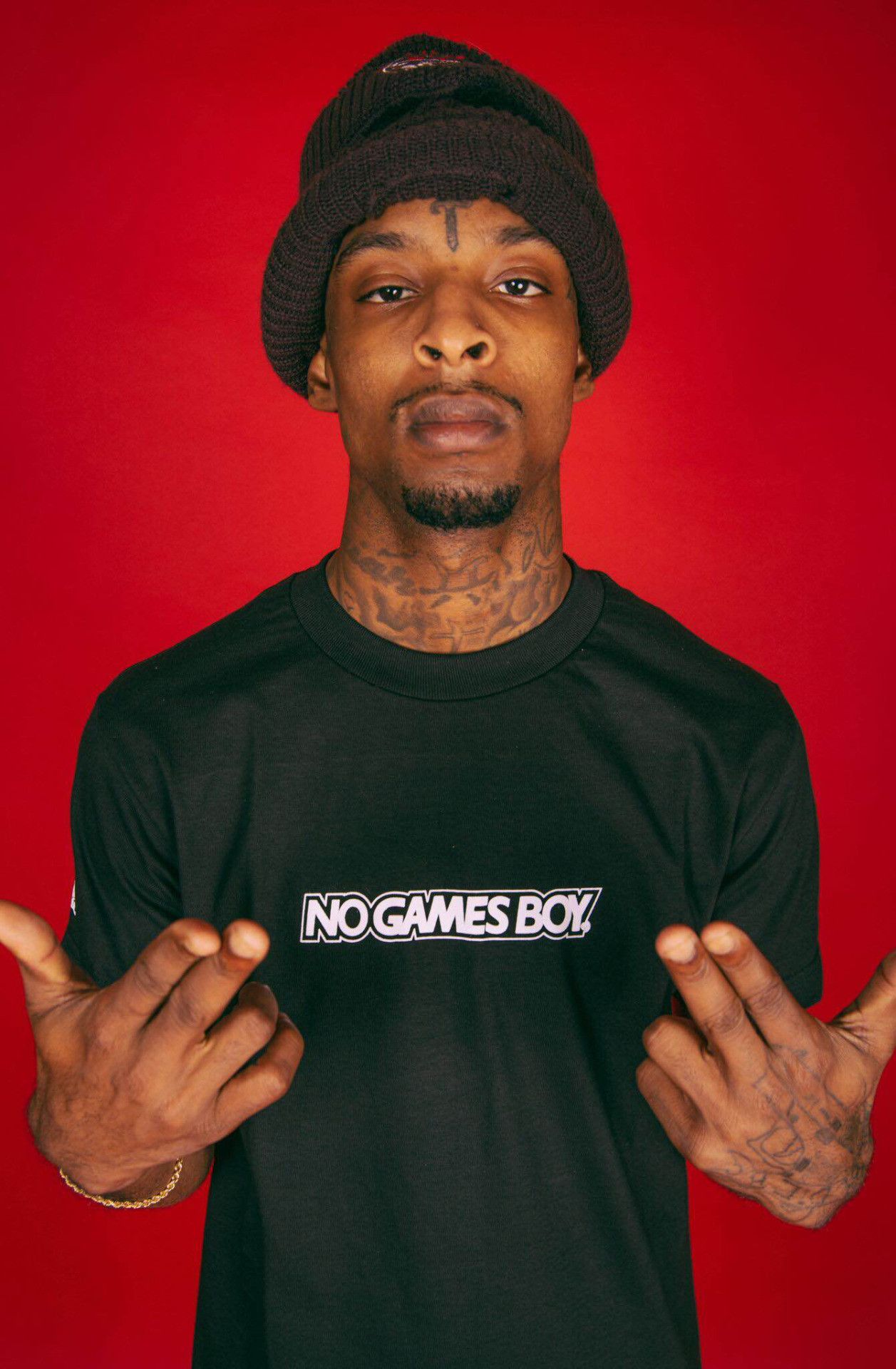 21 Savage maglietta nera rossa, 1257x1920 Full HD Verticale, Smartphone