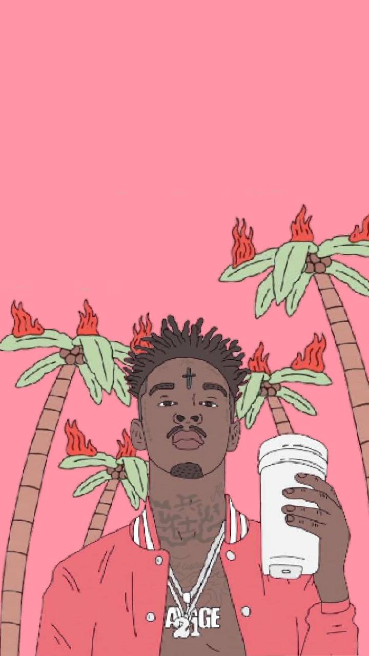 21 Savage tra il fumo, 1920x1080 Full HD 1080p, Desktop