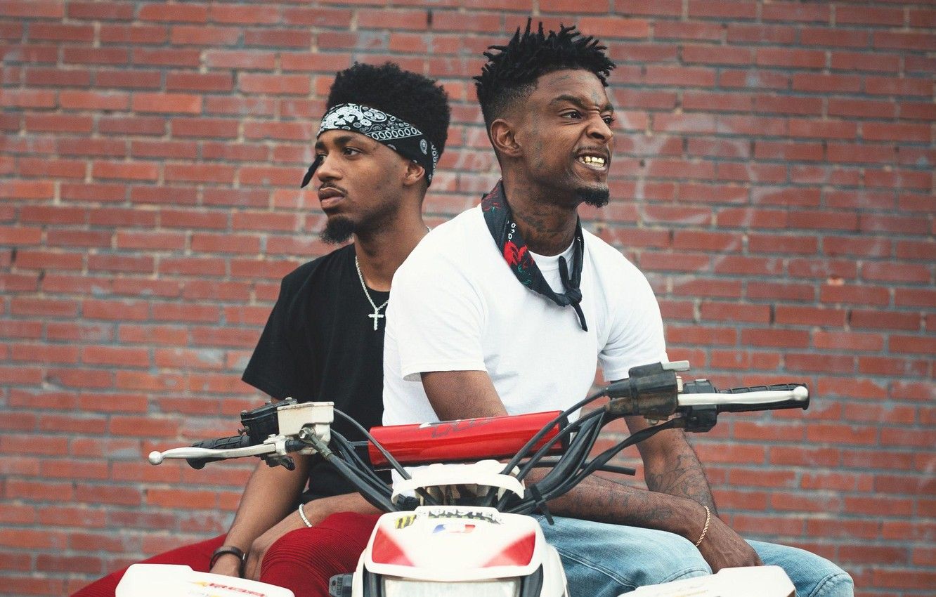 21 Savage cartoon con logo Supreme, New York, 750x1334 Full HD Verticale, iPhone