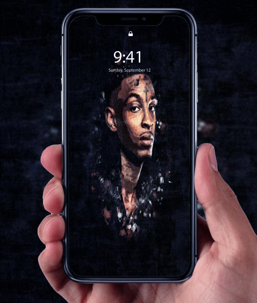 21 Savage ritratto con tatuaggi, hip hop, 1920x1080 Full HD, Laptop