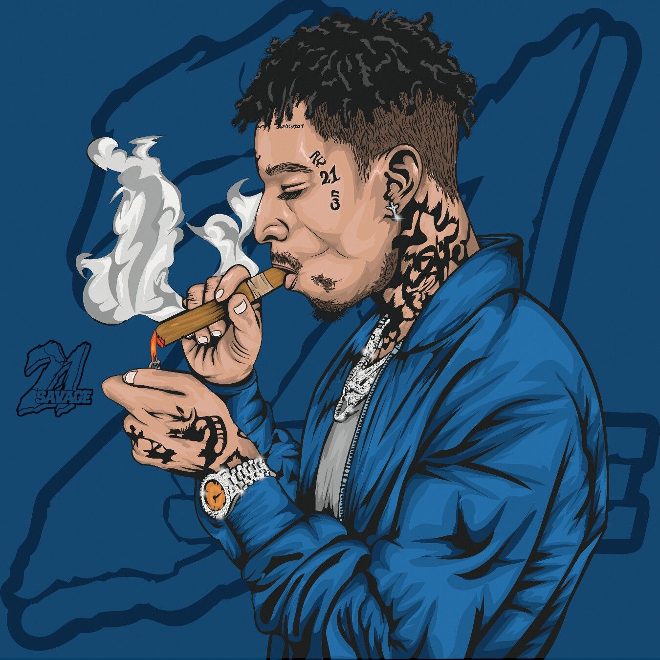 21 Savage con auto rossa, rapper, 800x1220 Verticale, Mobile