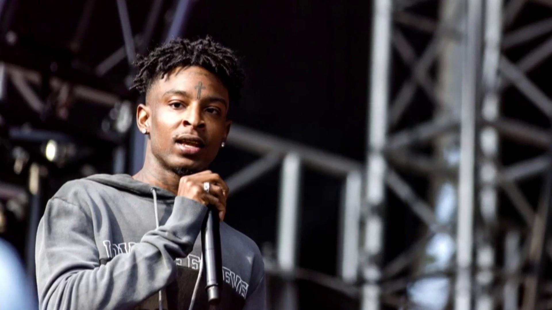 Rapper 21 Savage cancello nero, 1280x720 720p, PC