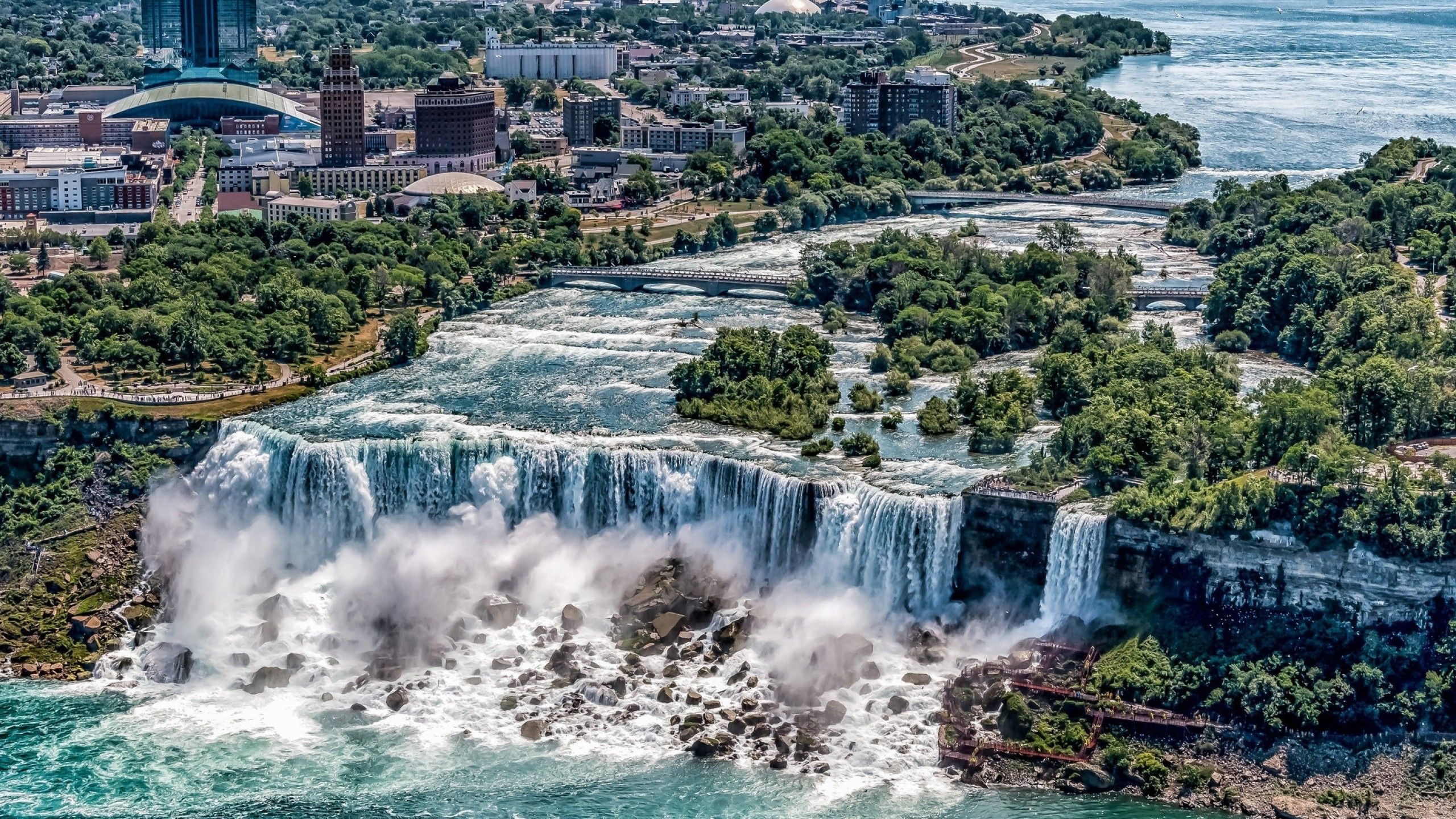 Cascate del Niagara vista aerea, 2560x1440 1440p, Desktop