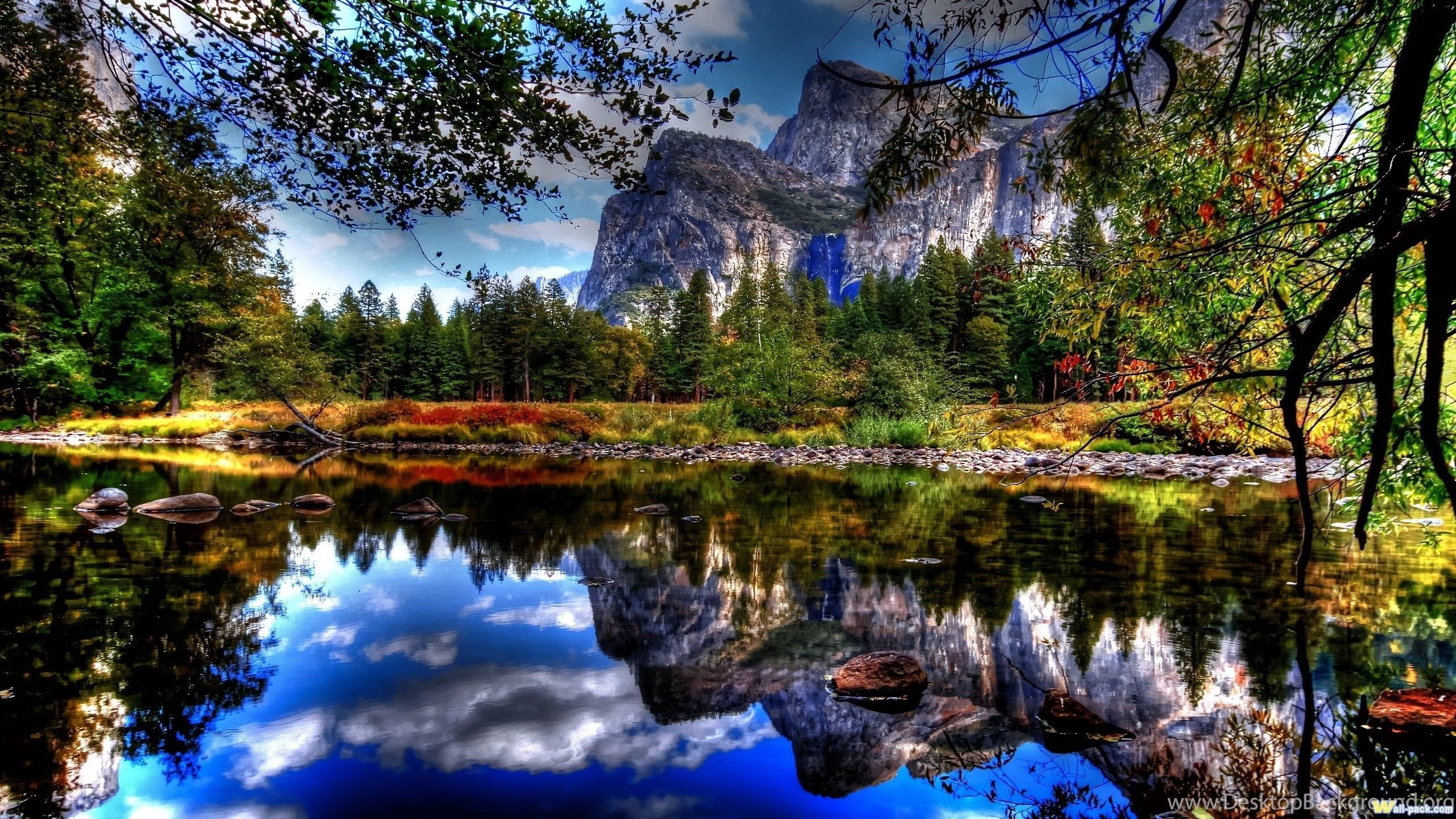 Valle di Yosemite con fiume, 2560x1440 QHD, Laptop