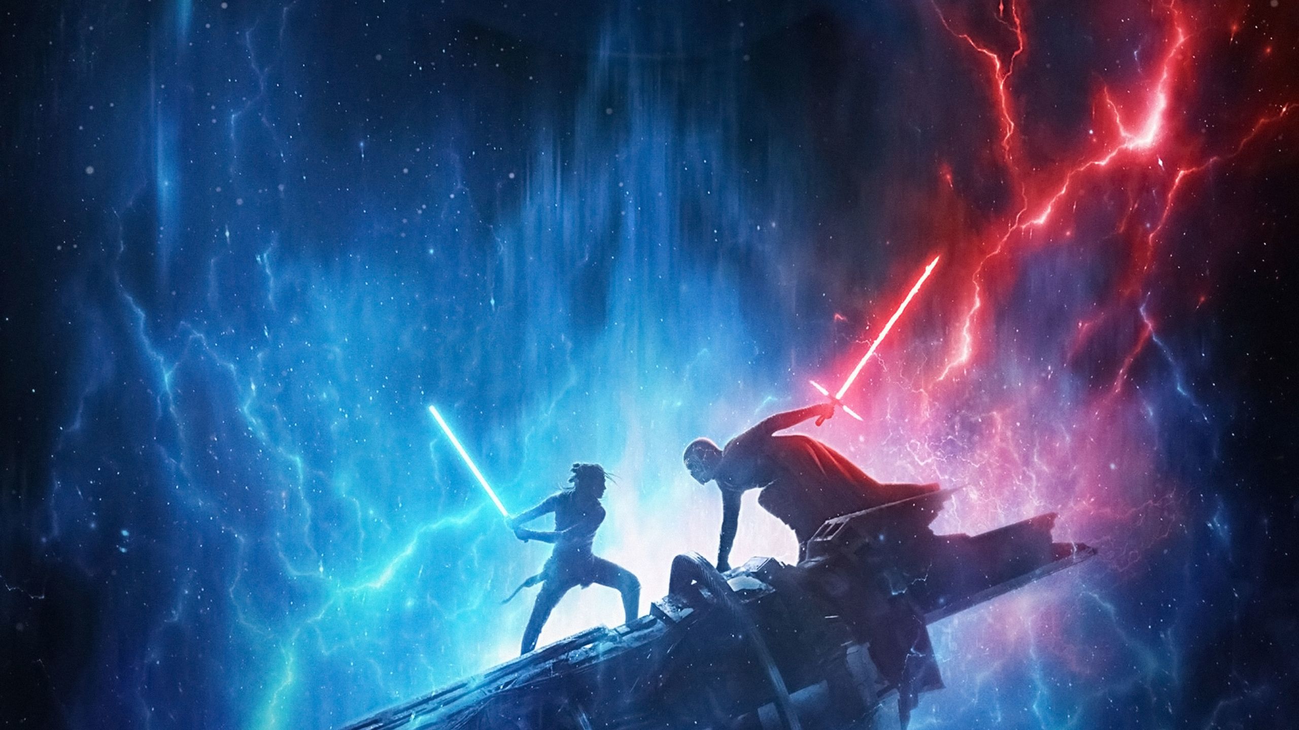 Star Wars duello spade laser, saga fantascientifica, 2560x1440 1440p, Desktop