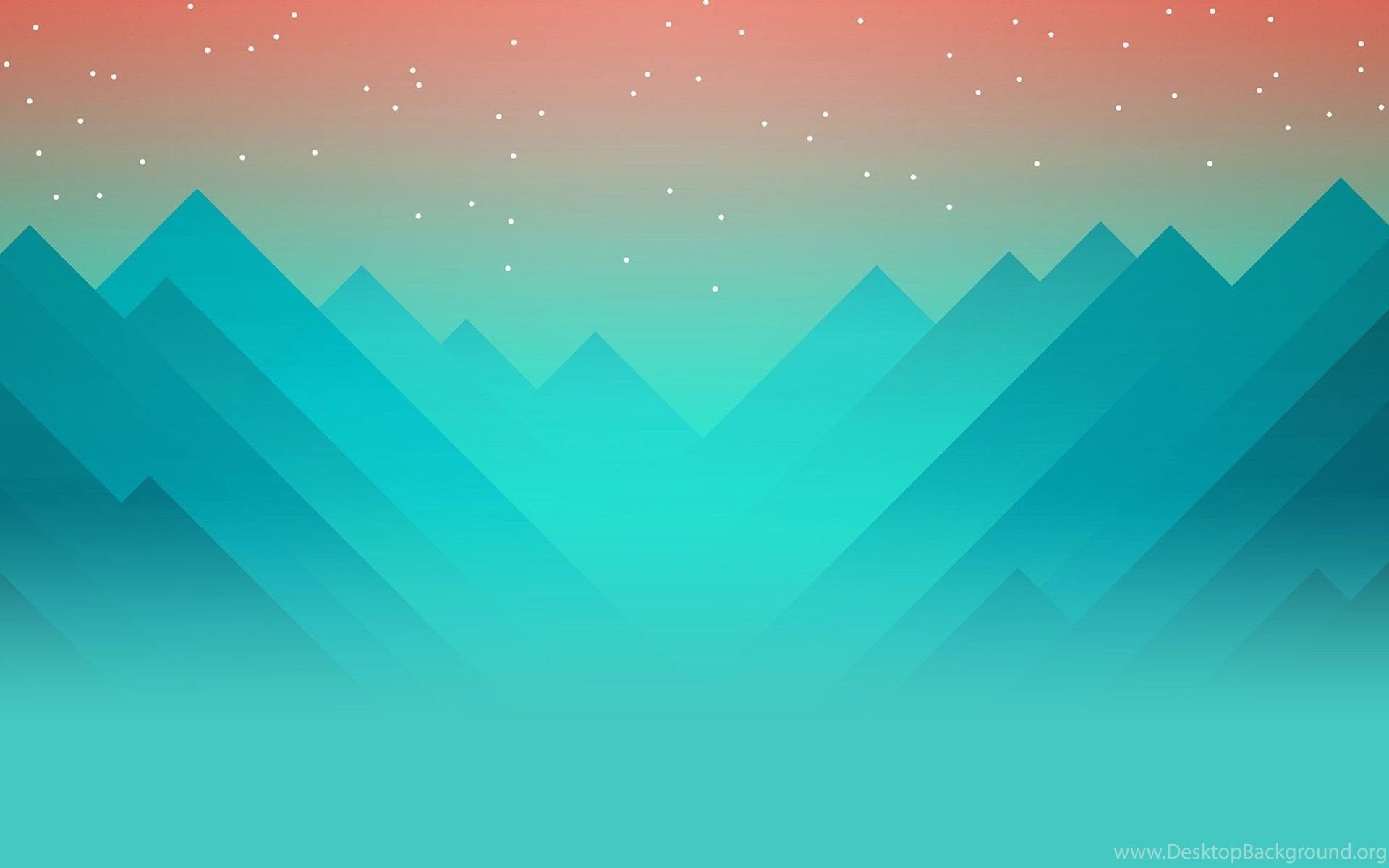 Montagne triangolari 2D turchesi, 1920x1200 Full HD+ WUXGA, Laptop