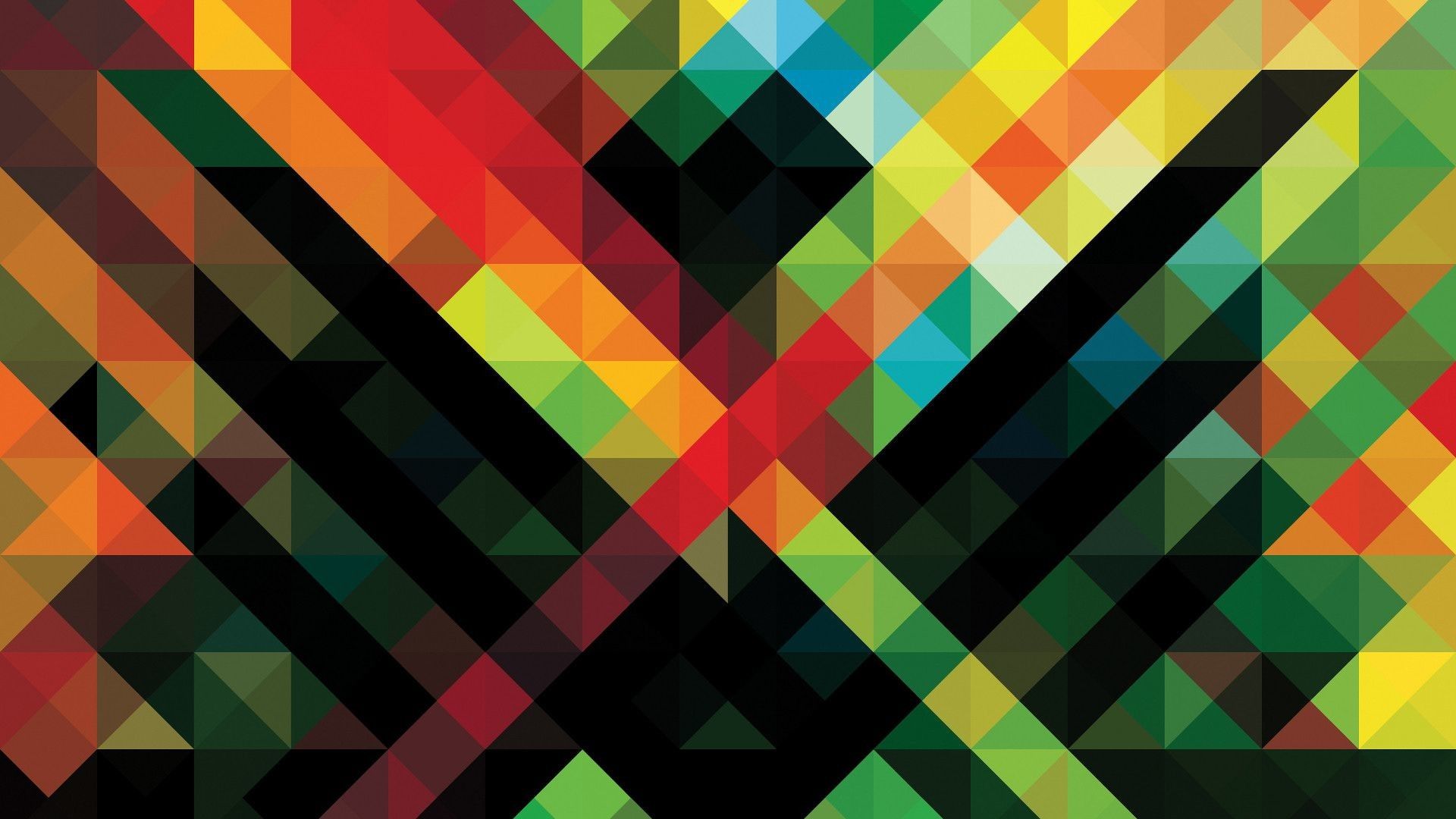 Pattern geometrico triangoli colorati, 1920x1080 1080p, PC