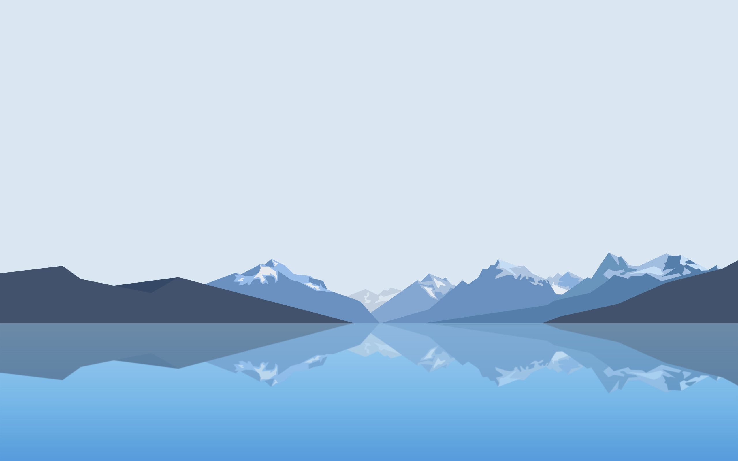 Montagne blu con riflesso lago, 2560x1600 2K+, MacBook Pro