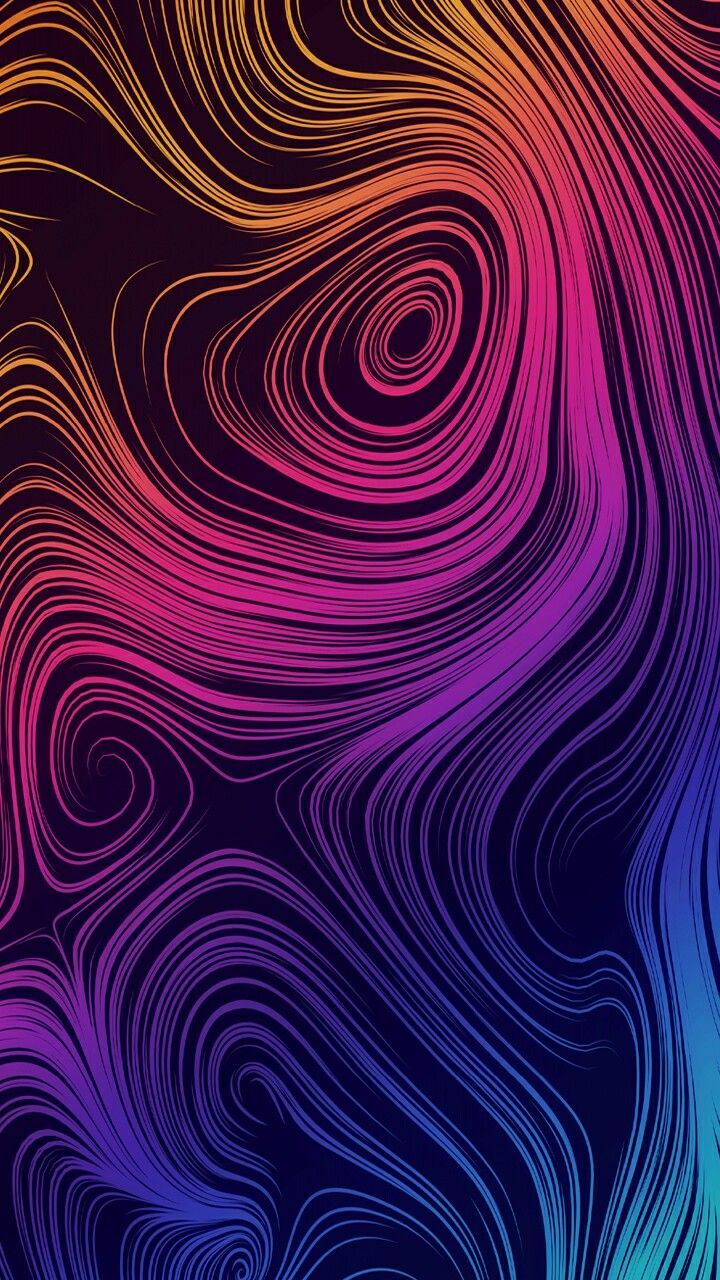 Linee fluide colorate astratte, 720x1280 Verticale, Android