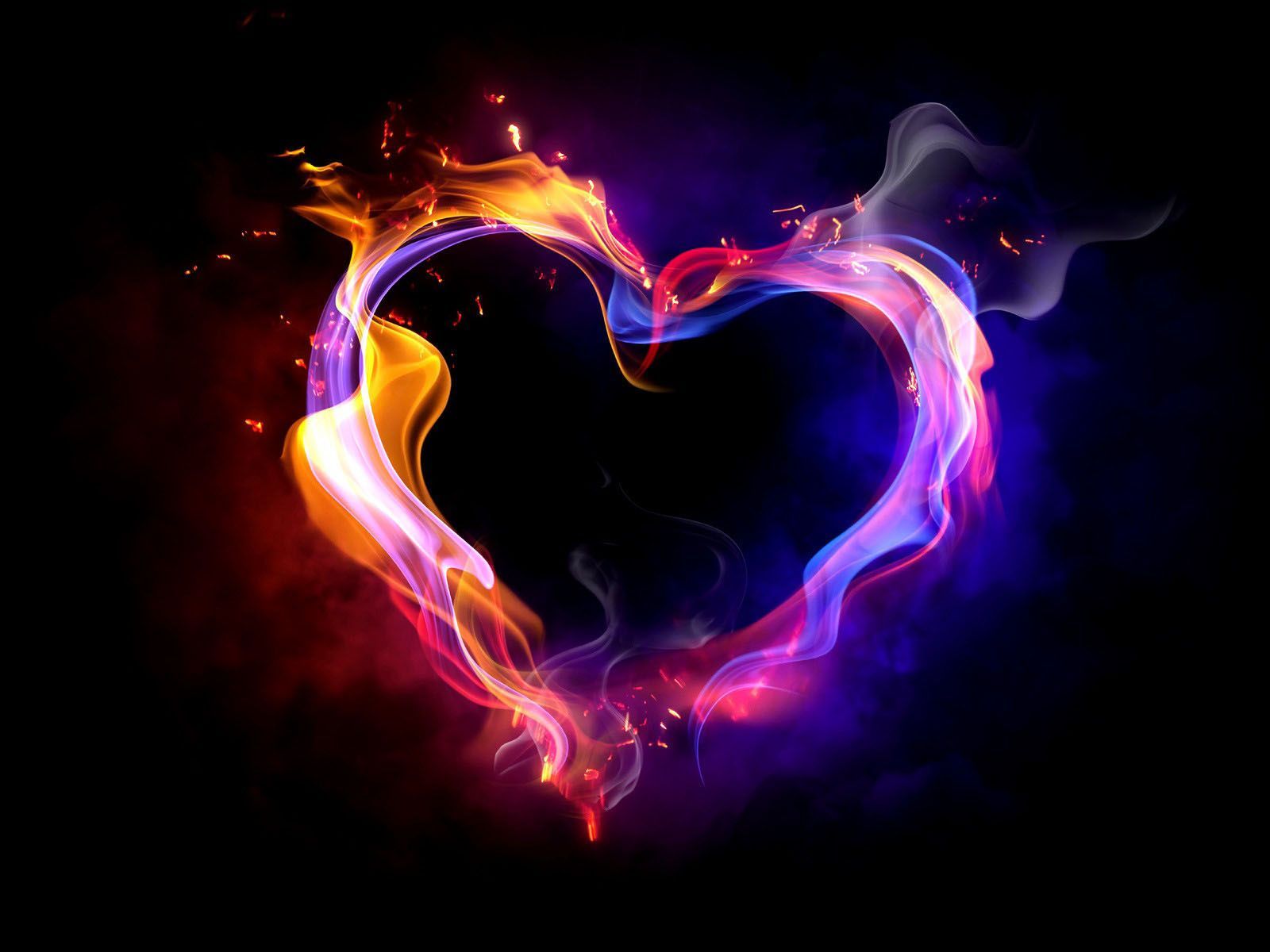 Cuore di fumo colorato, 1600x1200 900p, MacBook Air