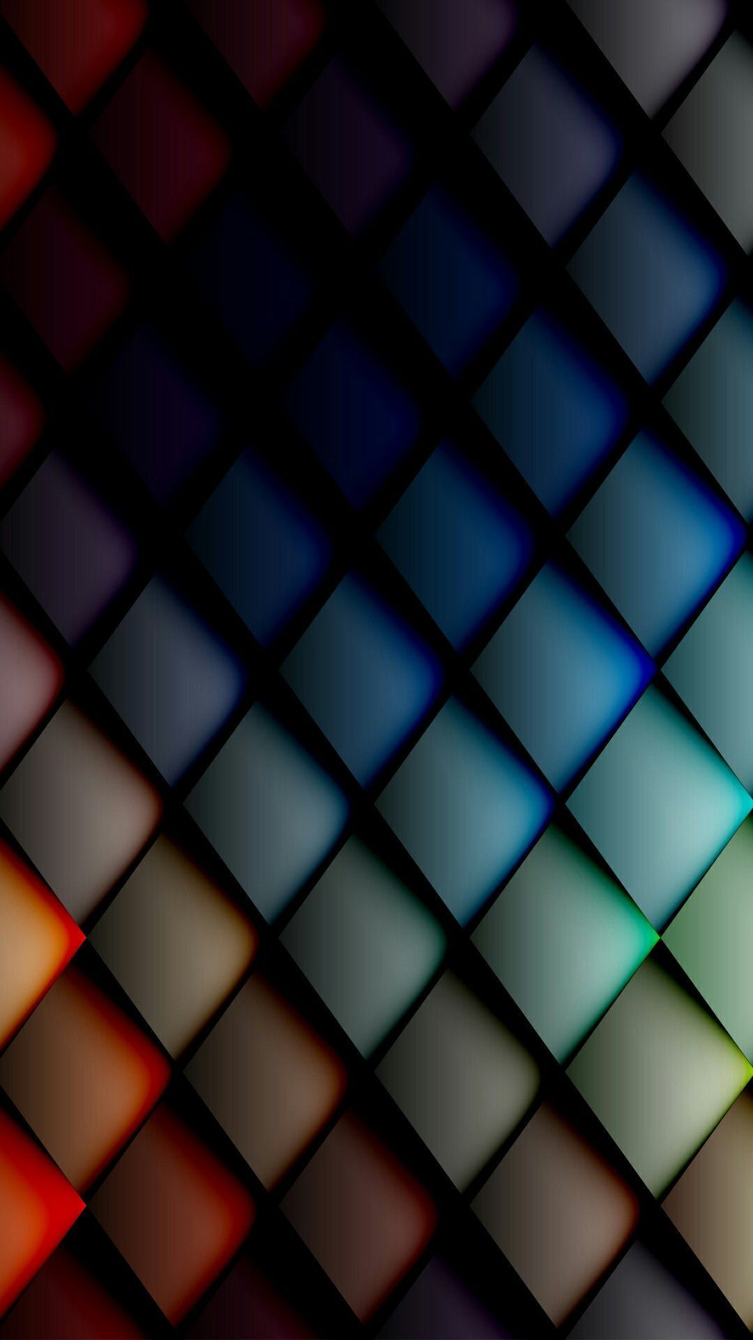 Losanghe 3D colorate astratte, 1080x1920 Verticale, Telefono