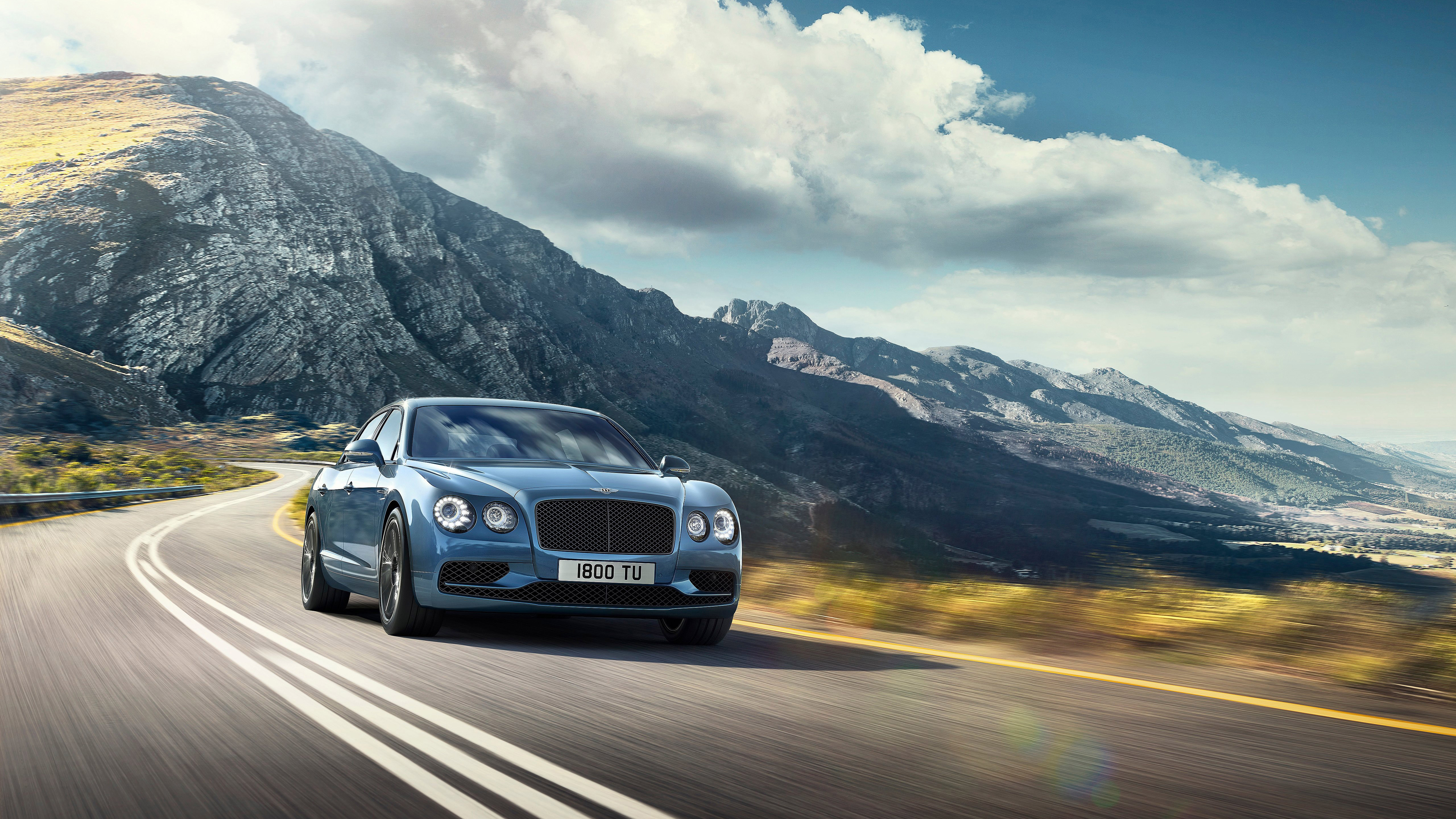 Bentley Flying Spur su strada montana, 5120x2880 Ultra HD, 4K TV