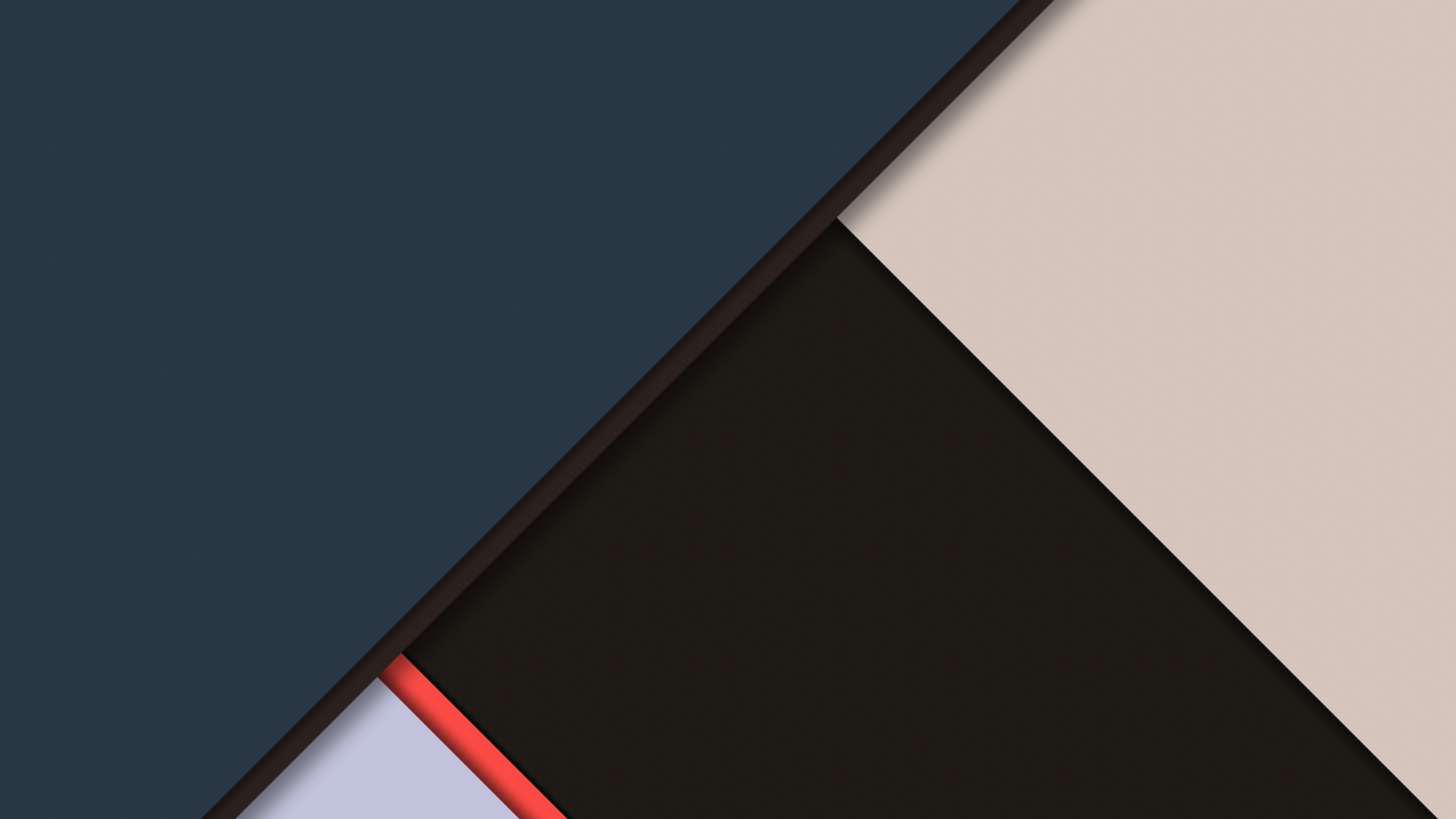 Forme geometriche astratte material design, 3840x2160 UHD, PC 4K