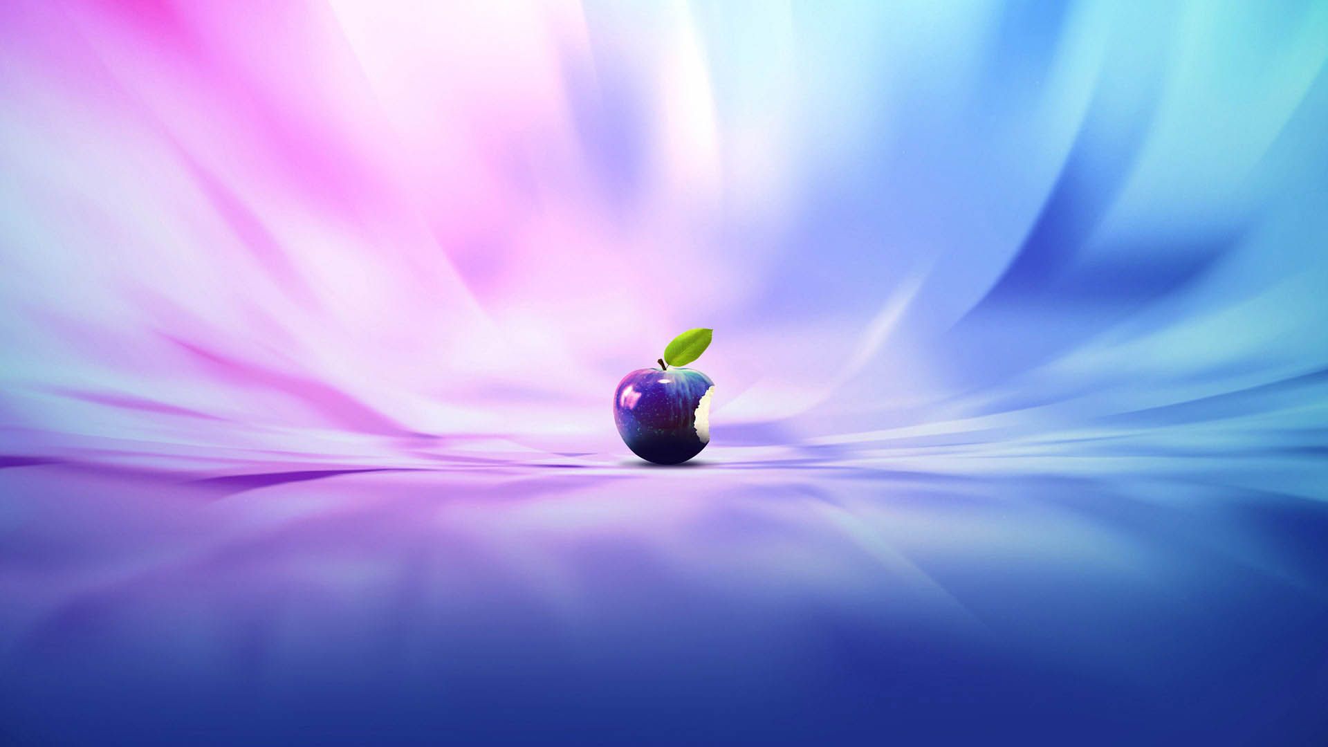 Logo Apple mela viola astratto, Cupertino, 1920x1080 Full HD 1080p, Laptop