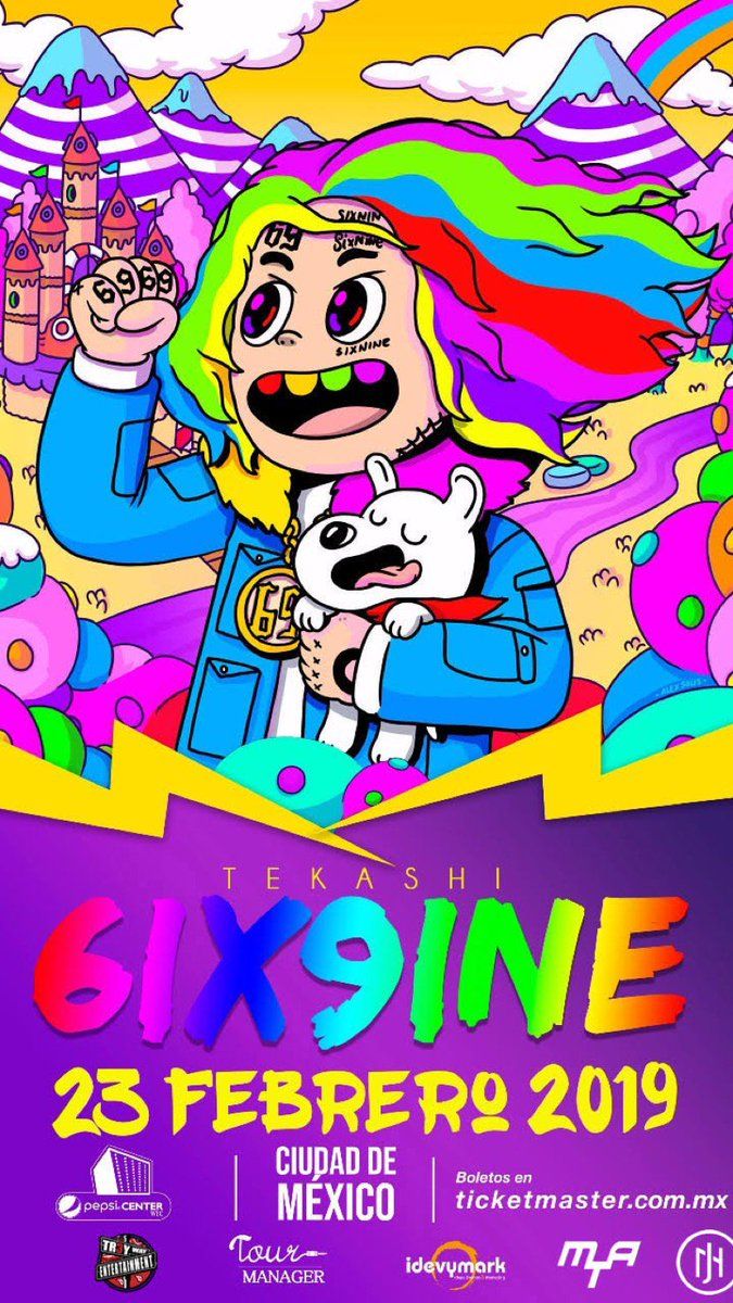 6ix9ine cartoon arcobaleno, 720x1280 Full HD Verticale, iPhone