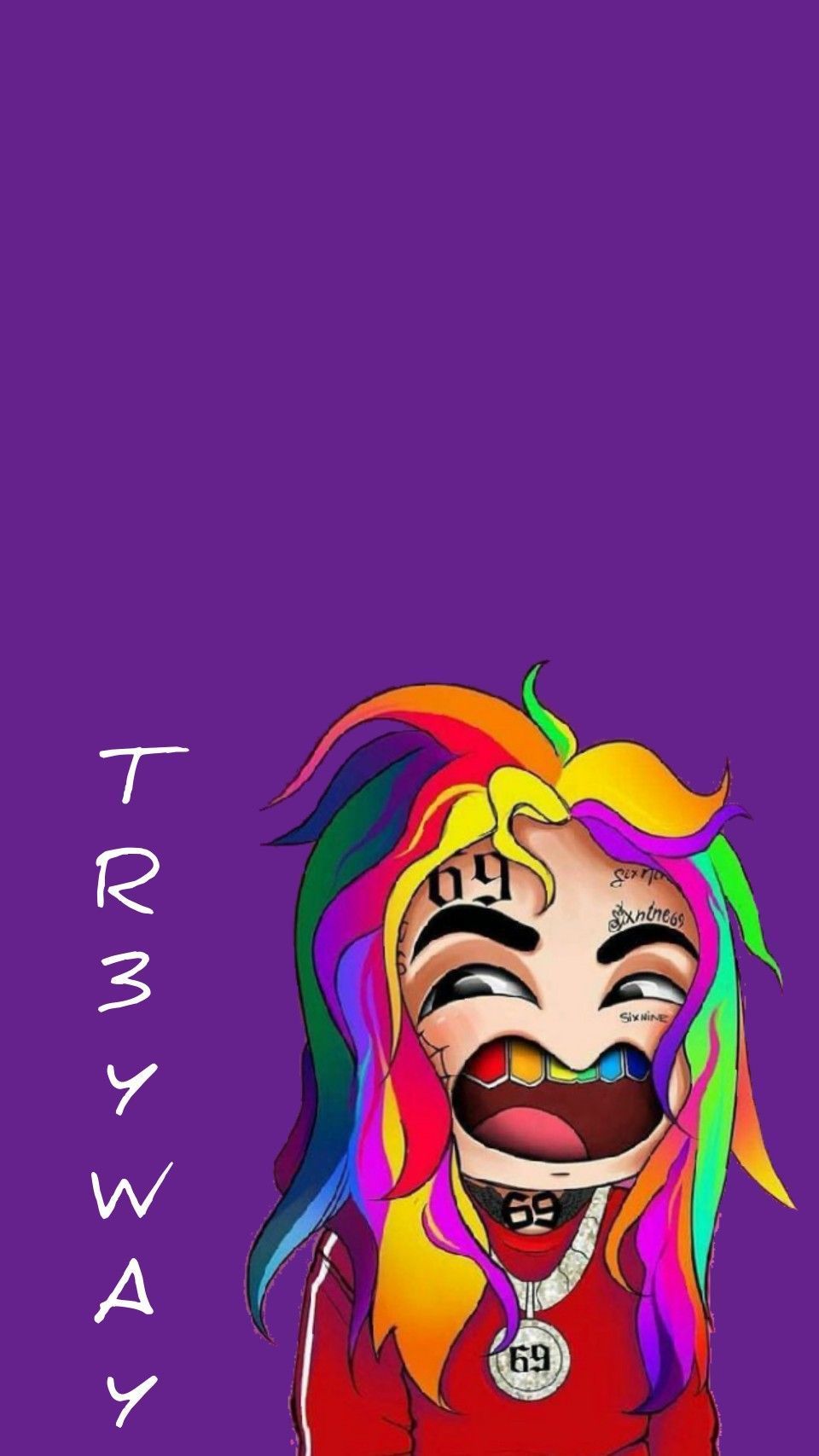6ix9ine cartoon fumetto psichedelico, 1600x900 900p, PC