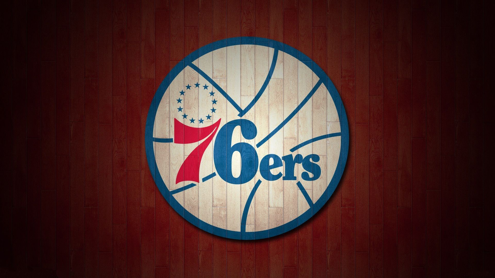 Logo 76ers su parquet, 1920x1080 1080p, Laptop
