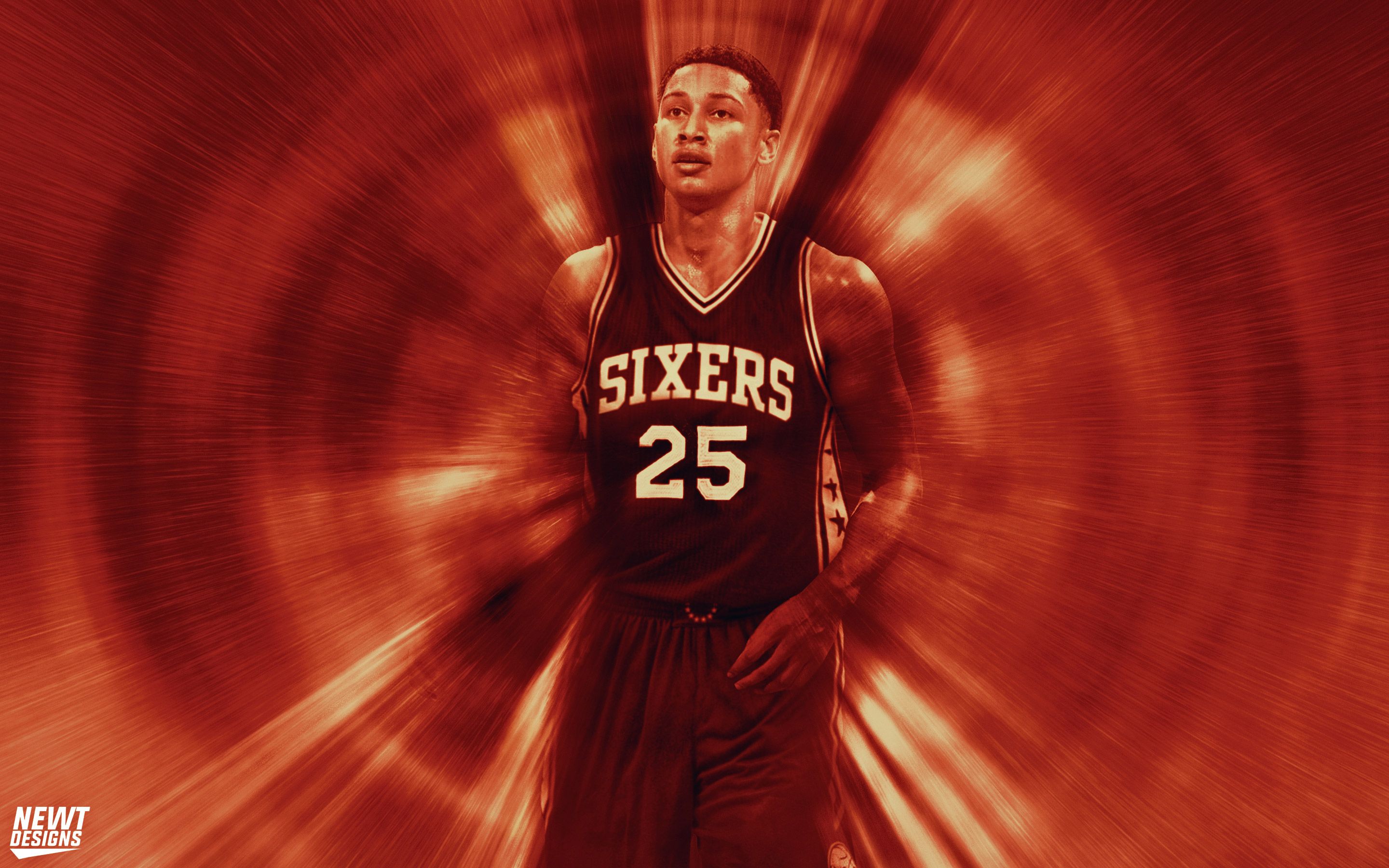 Giocatore basket 76ers maglia 25, 2880x1800 2K+, PC