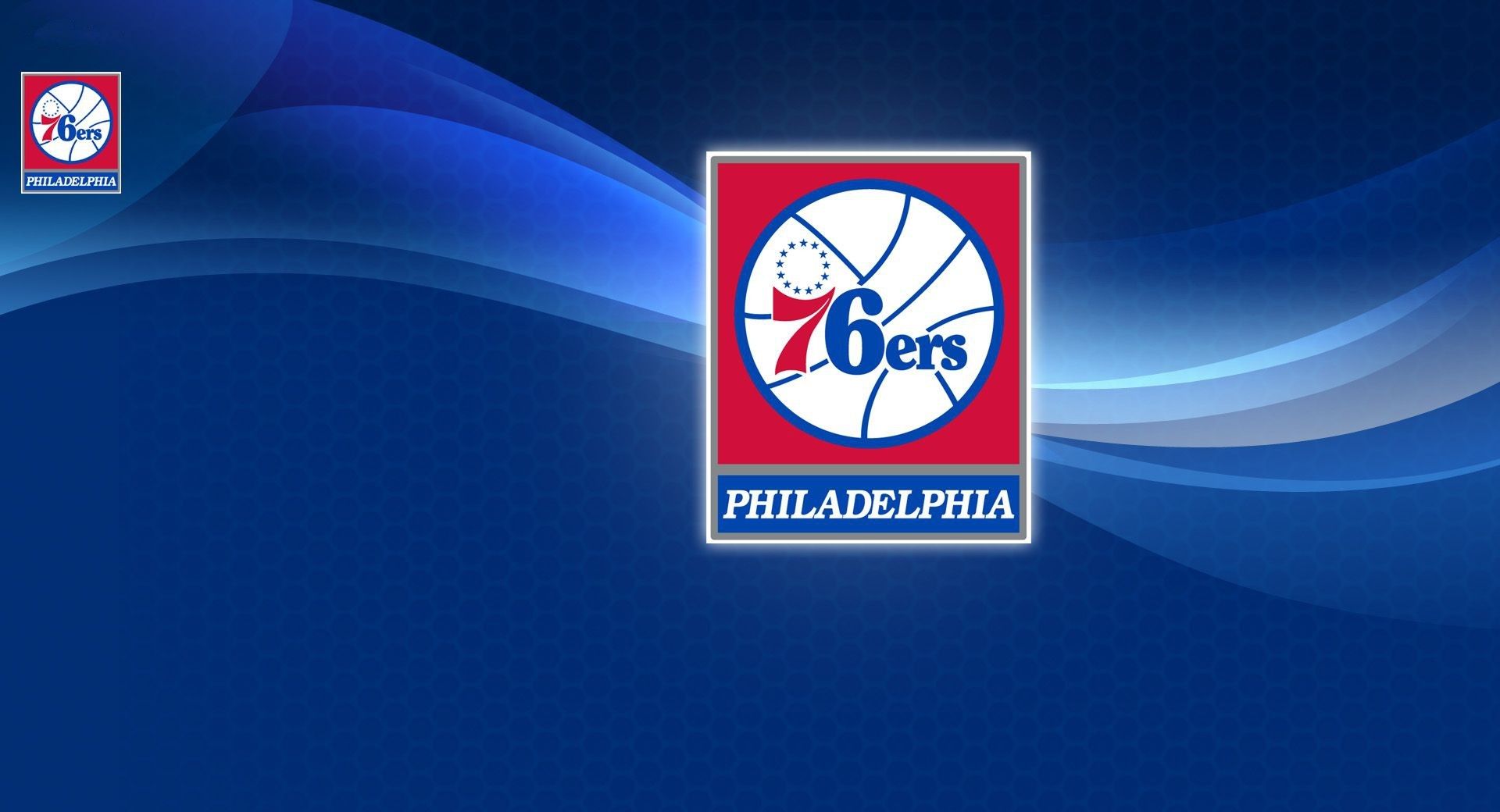 Logo Philadelphia 76ers basket, 1920x1040 1080p, Desktop