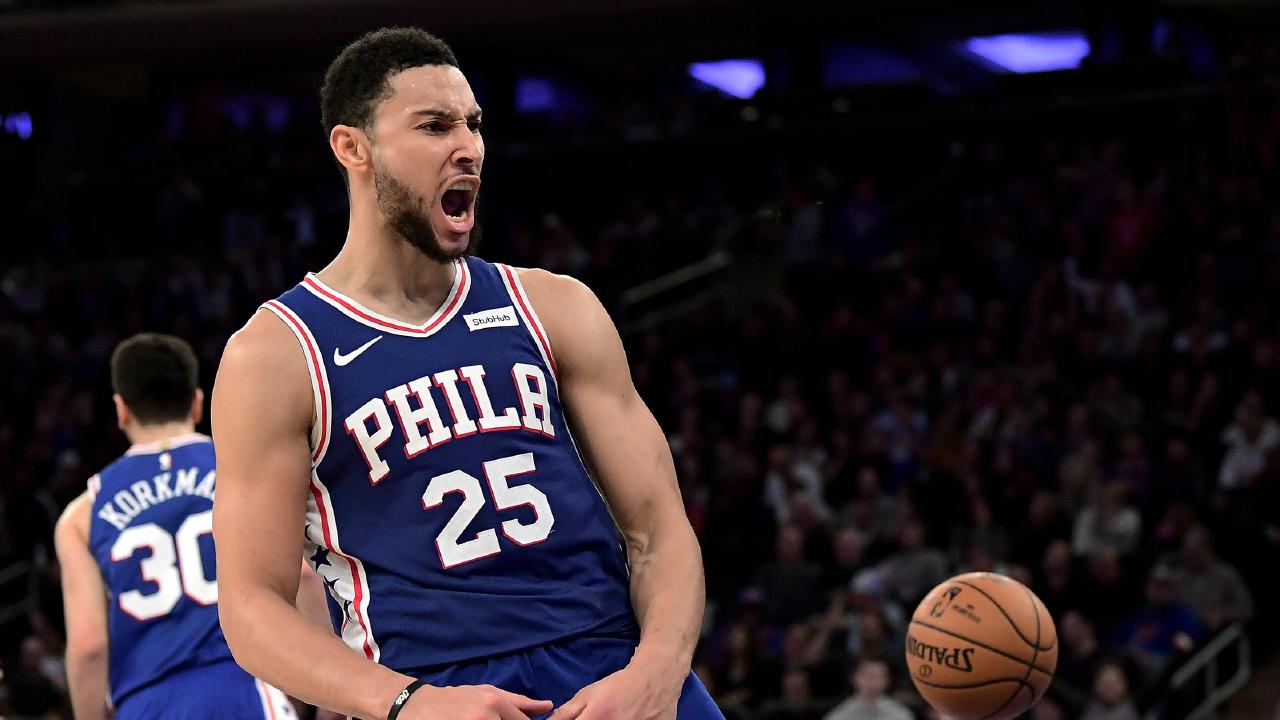Giocatore basket 76ers esulta, 1280x720 720p, PC