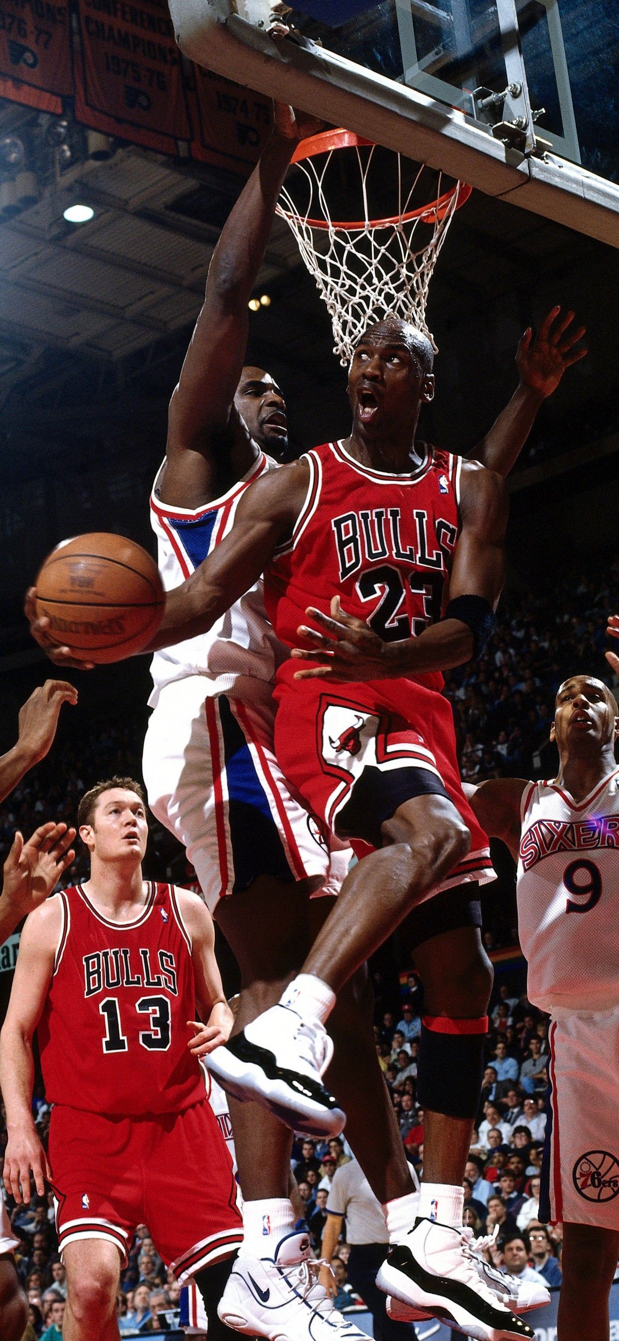 Giocatore NBA Bulls schiacciata, 1242x2688 Full HD Verticale, iPhone