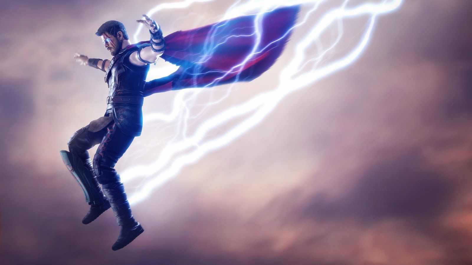 Thor con fulmini e mantello, 1600x900 HD Ready, Monitor Gaming