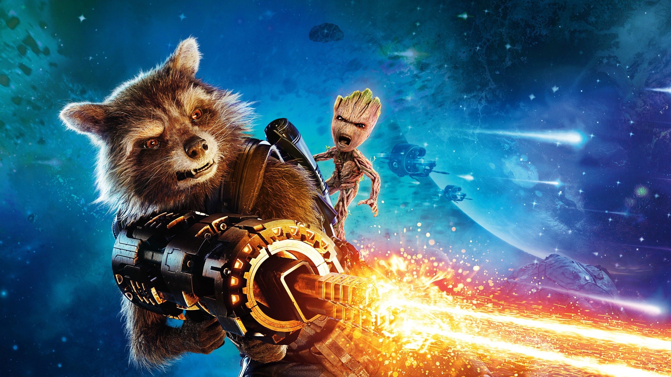 Rocket e Groot Guardiani Galassia, 2560x1440 2K QHD, PC