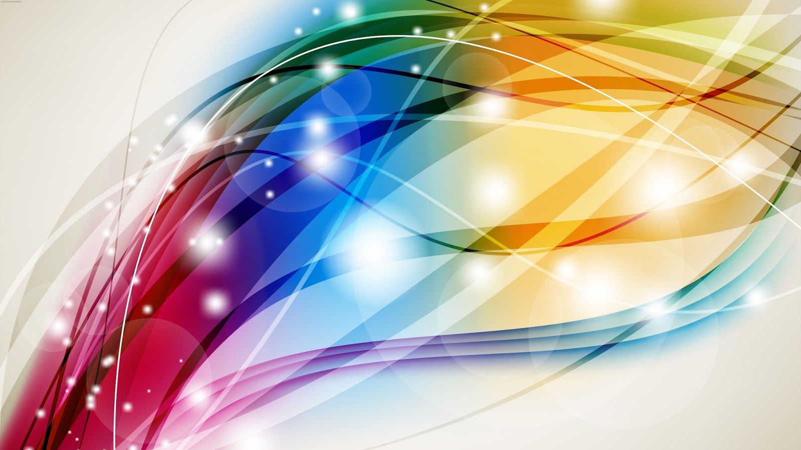 Onde astratte multicolori luminose, 1600x900 HD Ready, iMac