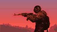 Soldato con fucile silhouette tramonto, 3840x2160 4K Ultra HD, Monitor 4K