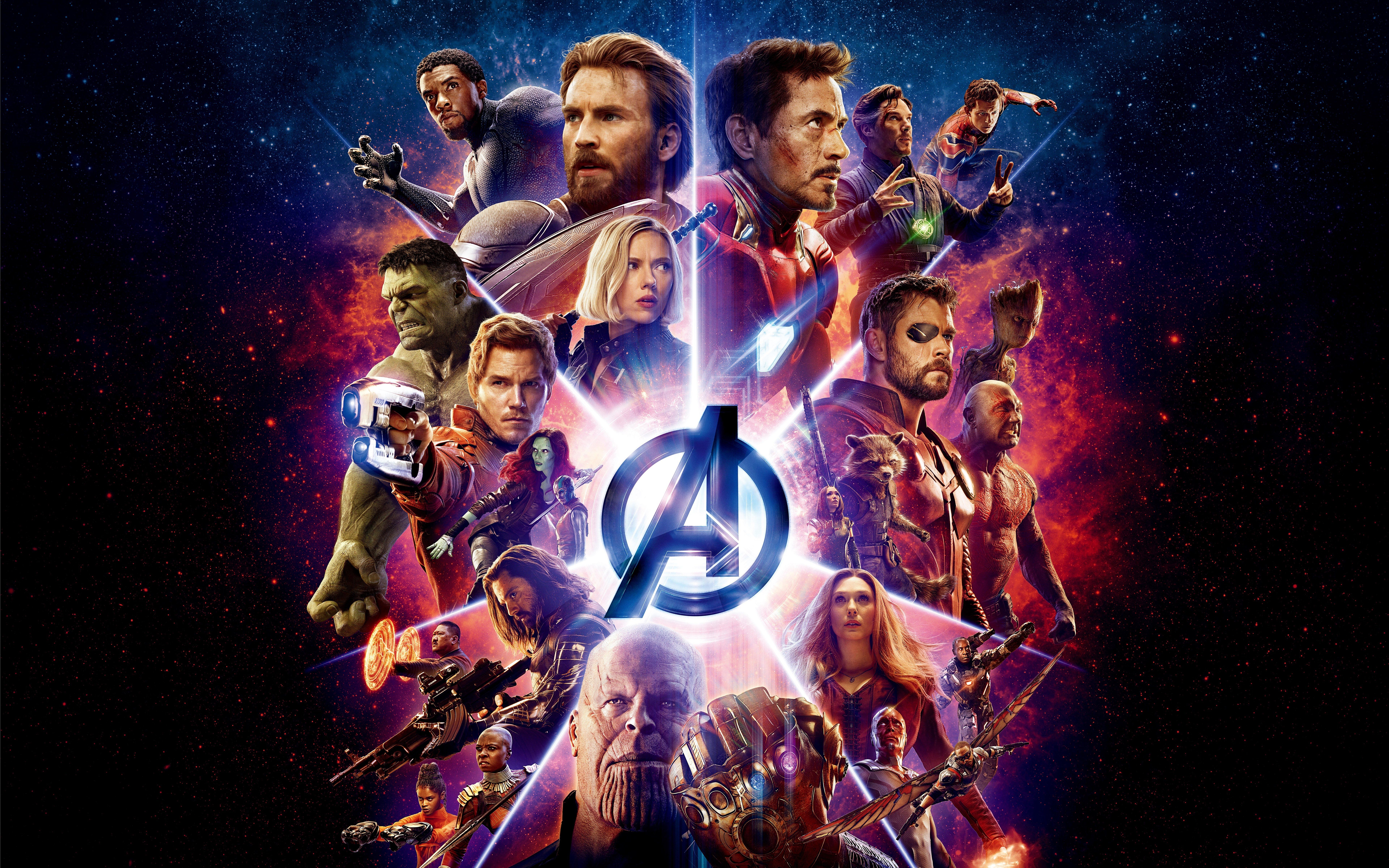 Avengers Infinity War locandina, 7680x4800 UHD, Monitor 4K