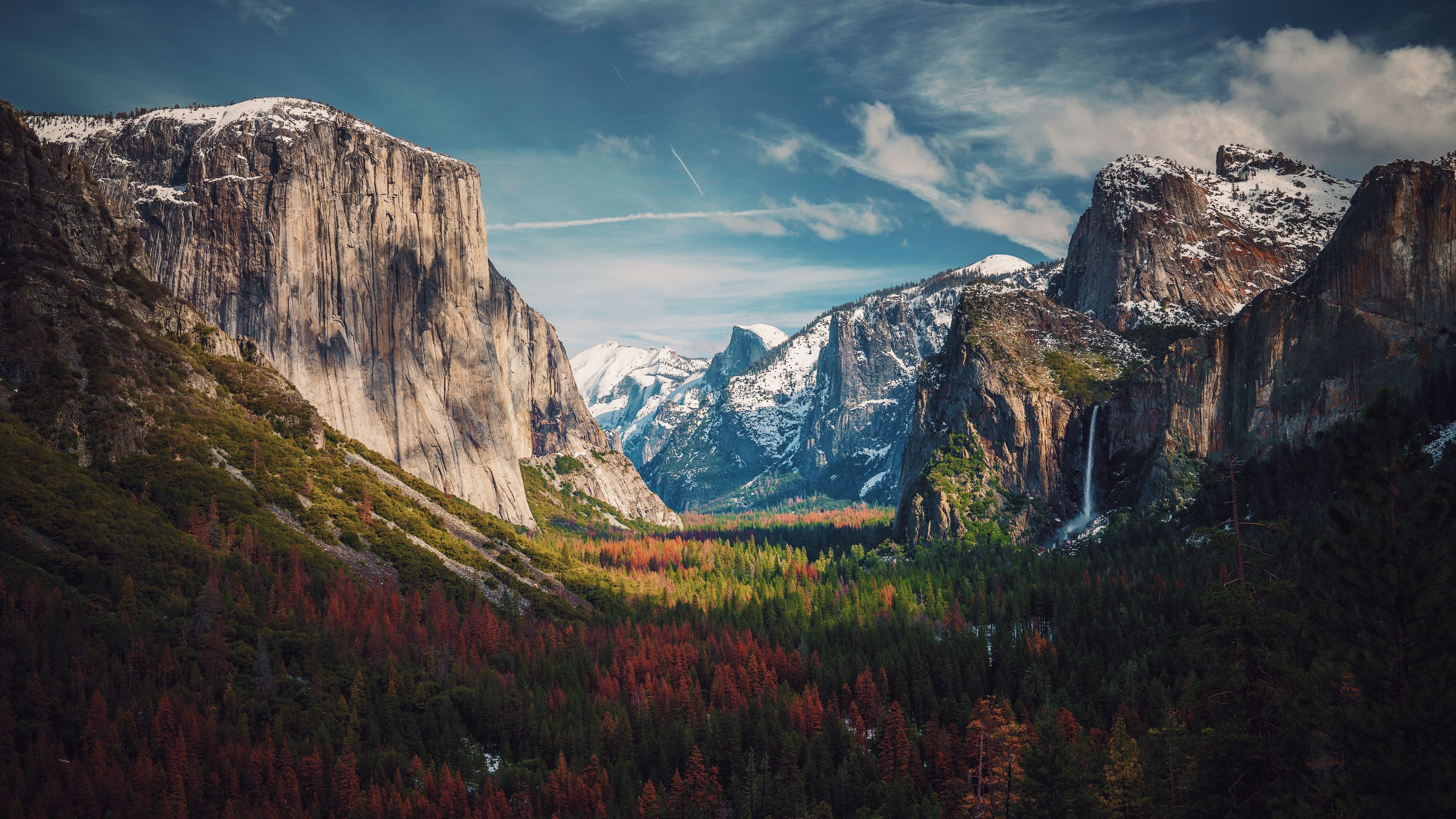 Valle di Yosemite panorama, 3840x2160 4K, Desktop 4K
